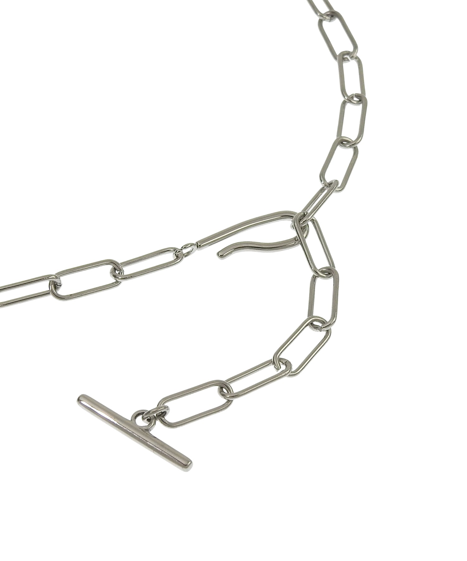 [Silver] 2way choker necklace