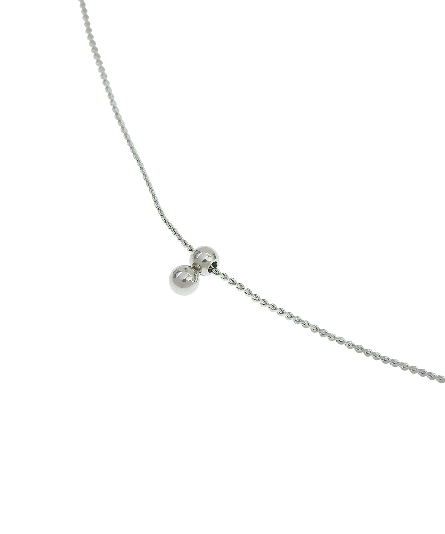 [銀色]迷你球體項鍊