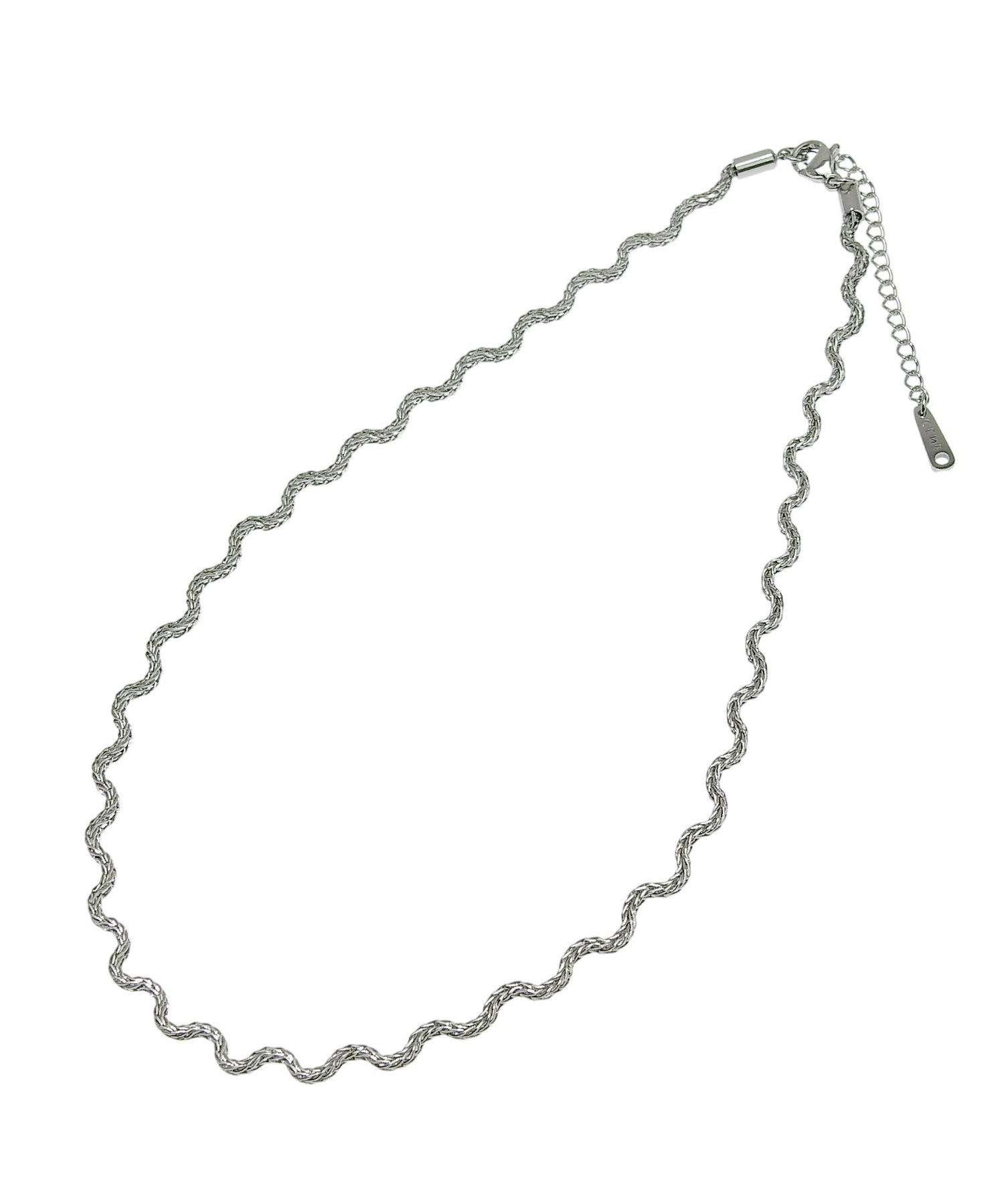 [シルバー]フローチェーンネックレス