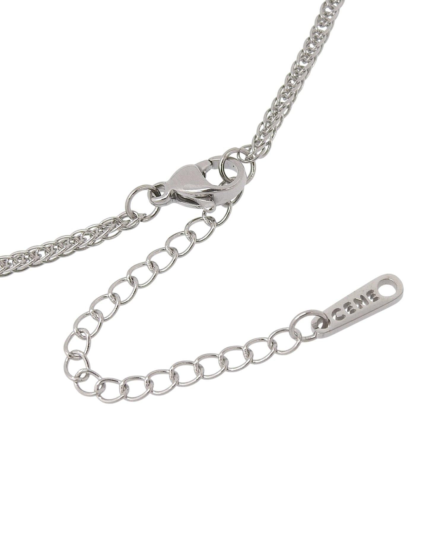 [シルバー]メッシュチェーンネックレス