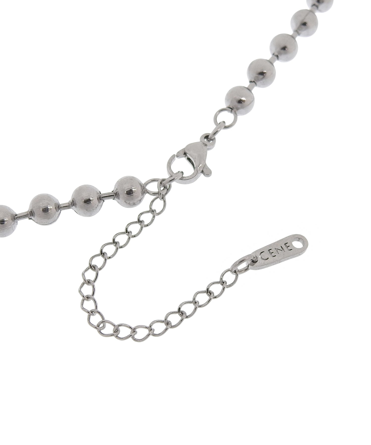 [シルバー]アンサンブルドットネックレス