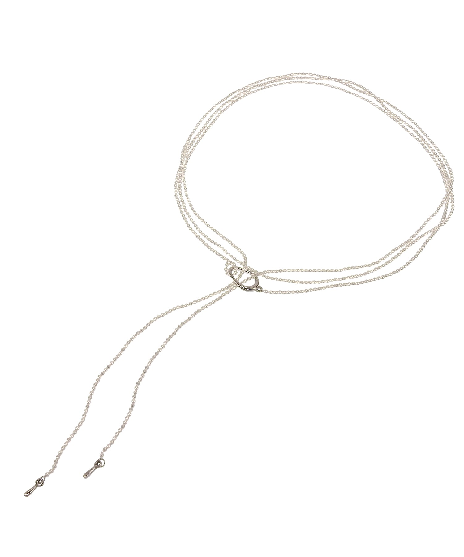 【予約販売(2月中旬発送予定)】[シルバー]マルチウェイロングパールチョーカー