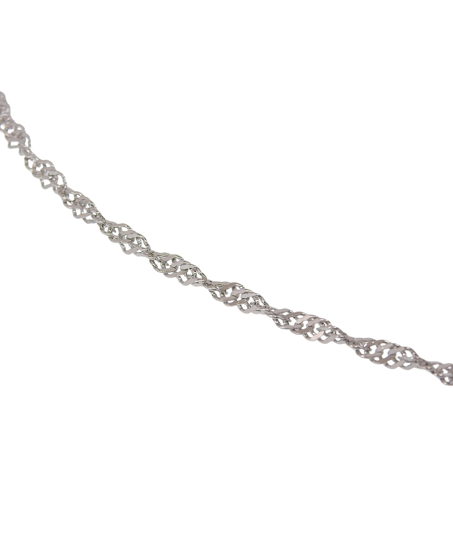 [シルバー]グリッターロープネックレス