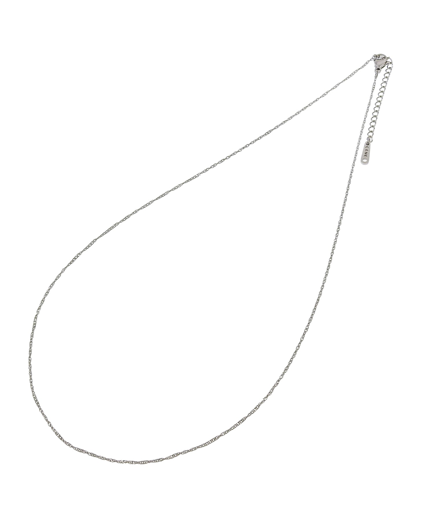 [シルバー]シマーラインネックレス