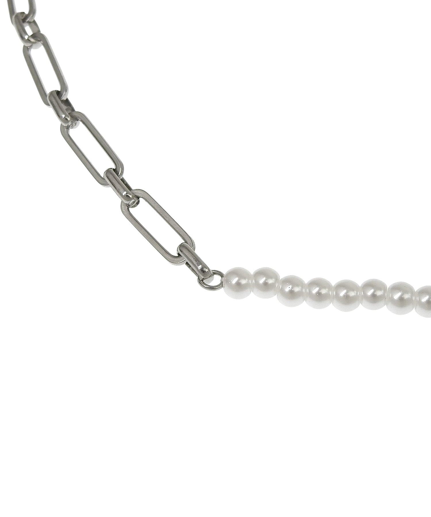 【予約販売(2月下旬発送予定)】[シルバー]デュアリティパールネックレス