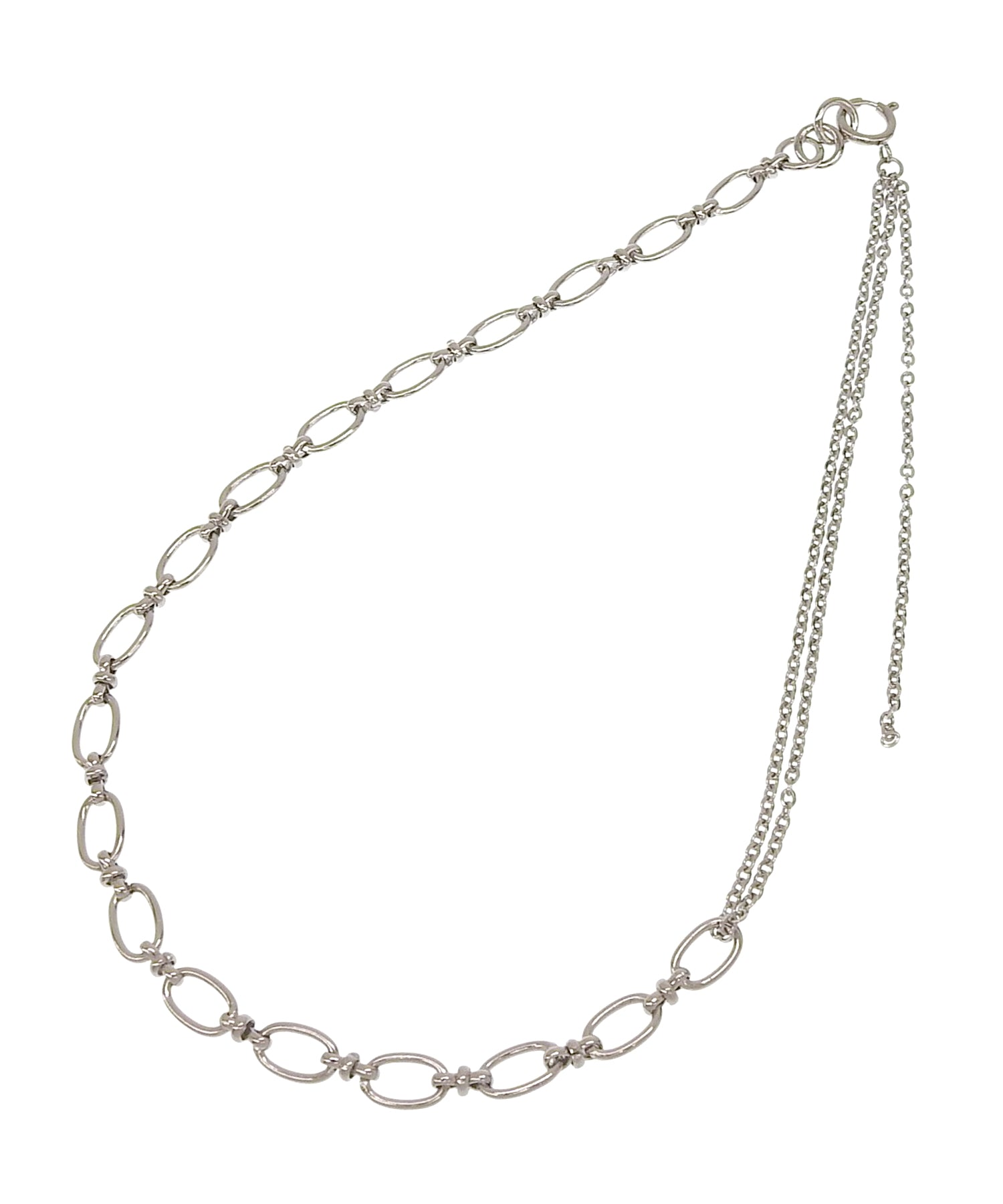 [シルバー]グラビティチェーンネックレス