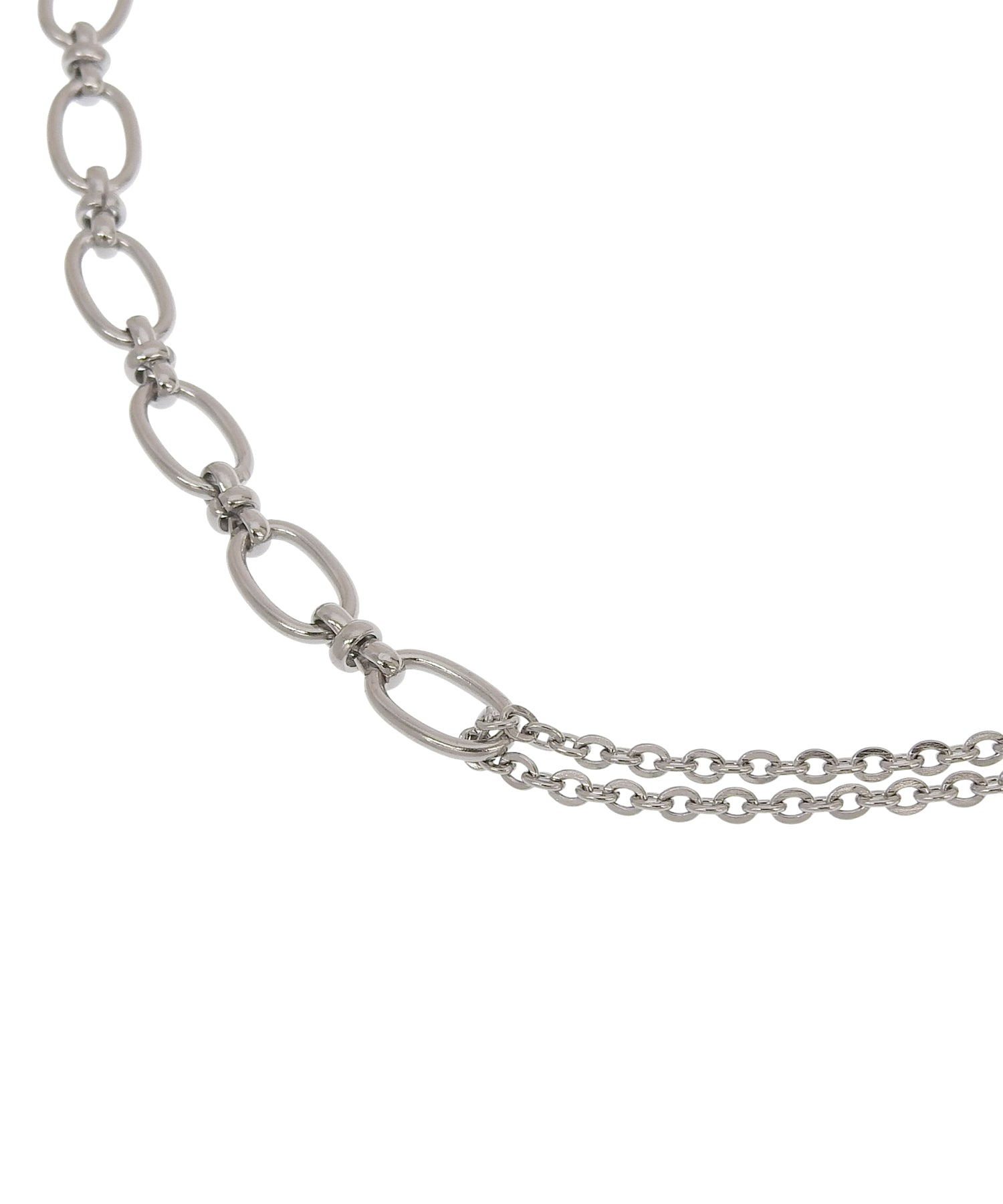 [シルバー]グラビティチェーンネックレス