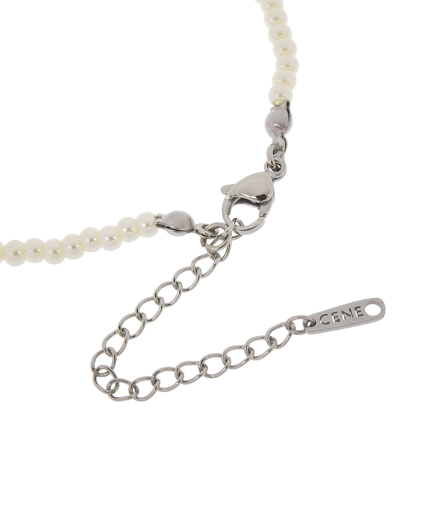 シルバー]ベーシックミニパールネックレス34cm