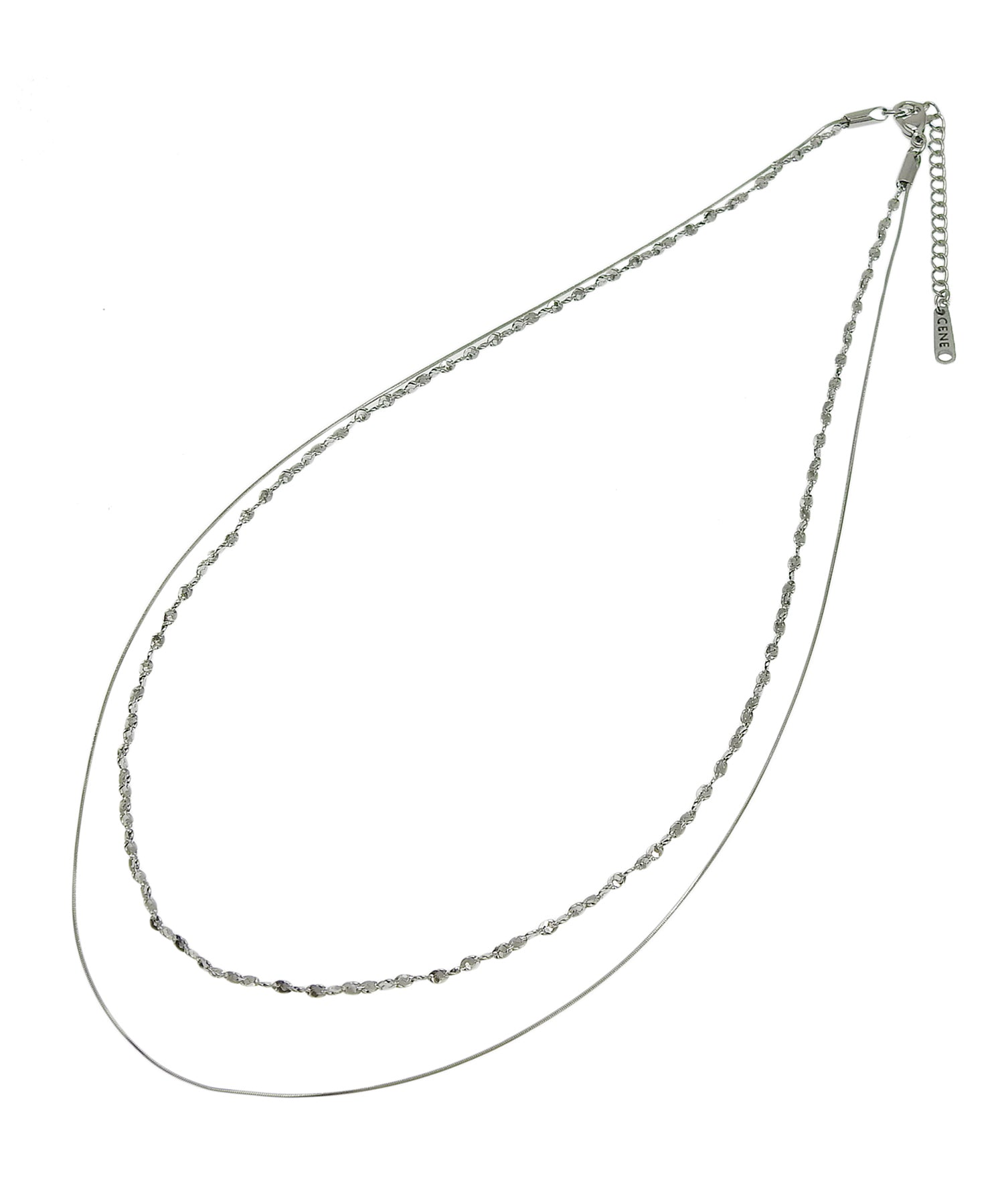 【予約販売(4月下旬発送予定)】[シルバー]ルミナレイヤーネックレス