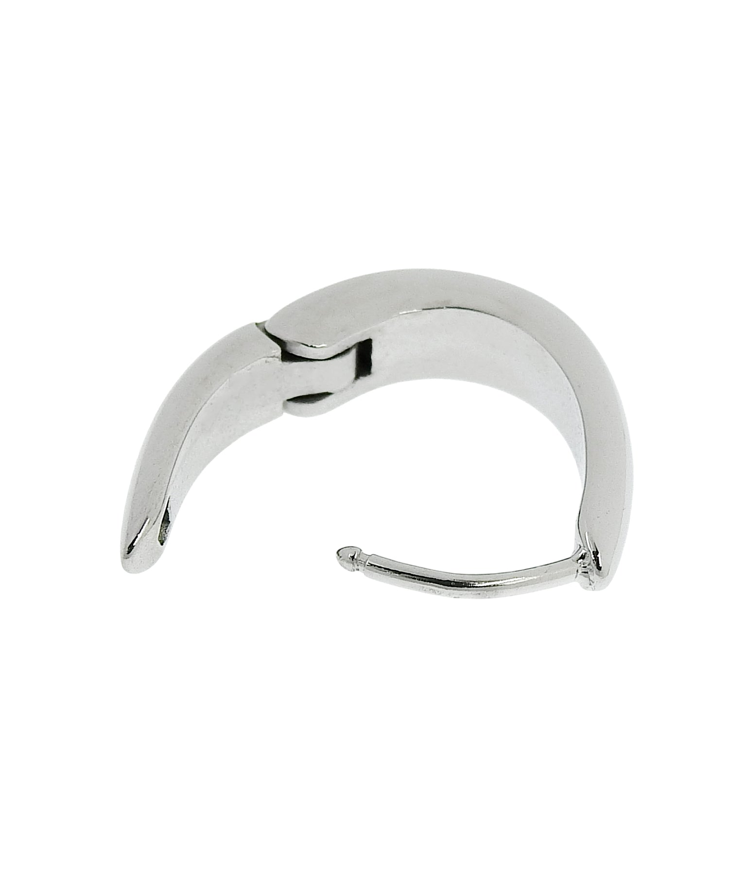 [銀色] 細長水滴耳環