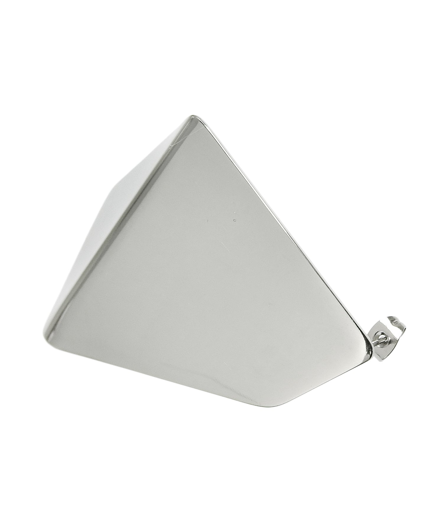 [シルバー]ジオスパークプレートピアス