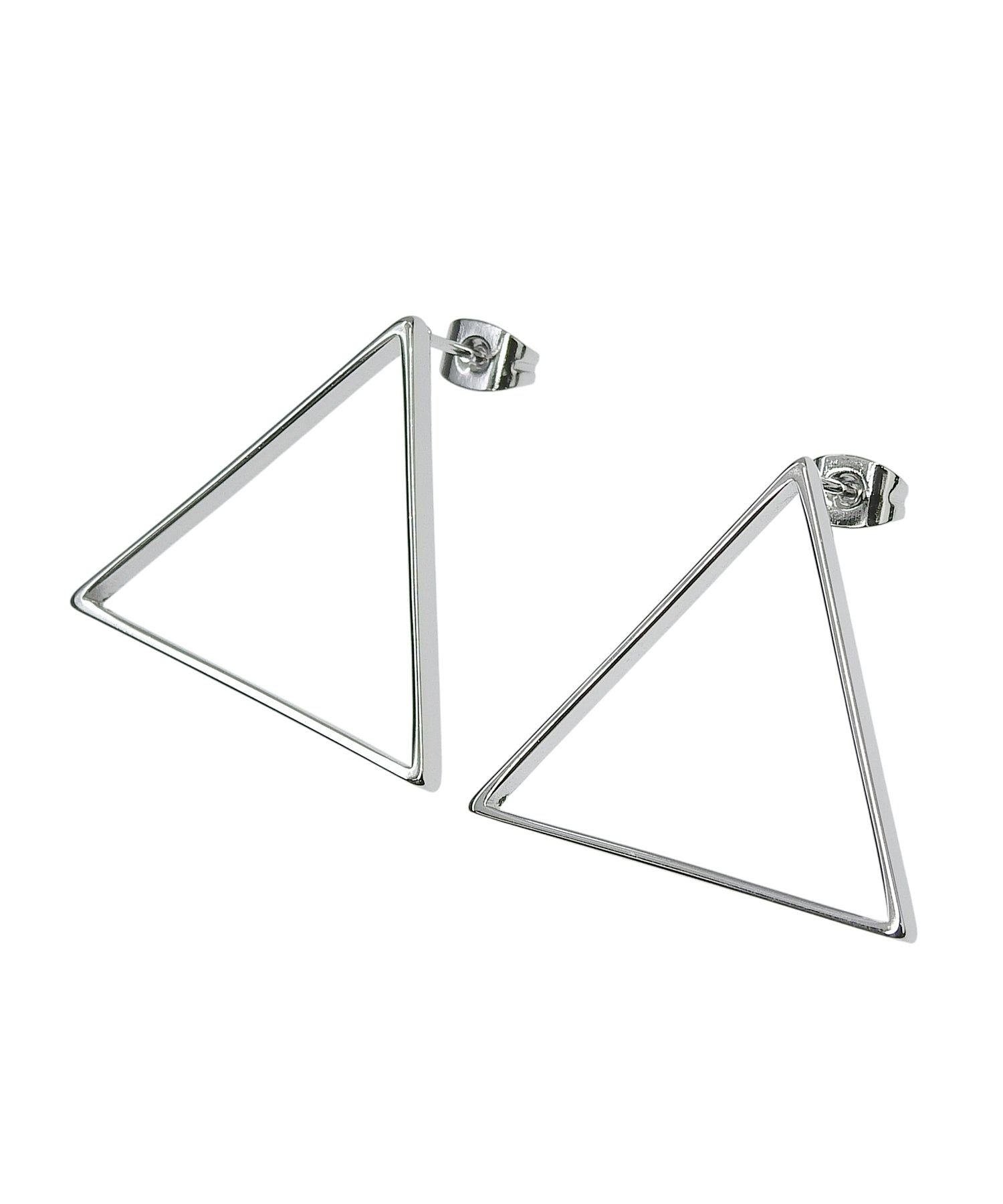 [シルバー]ライントライアドピアス