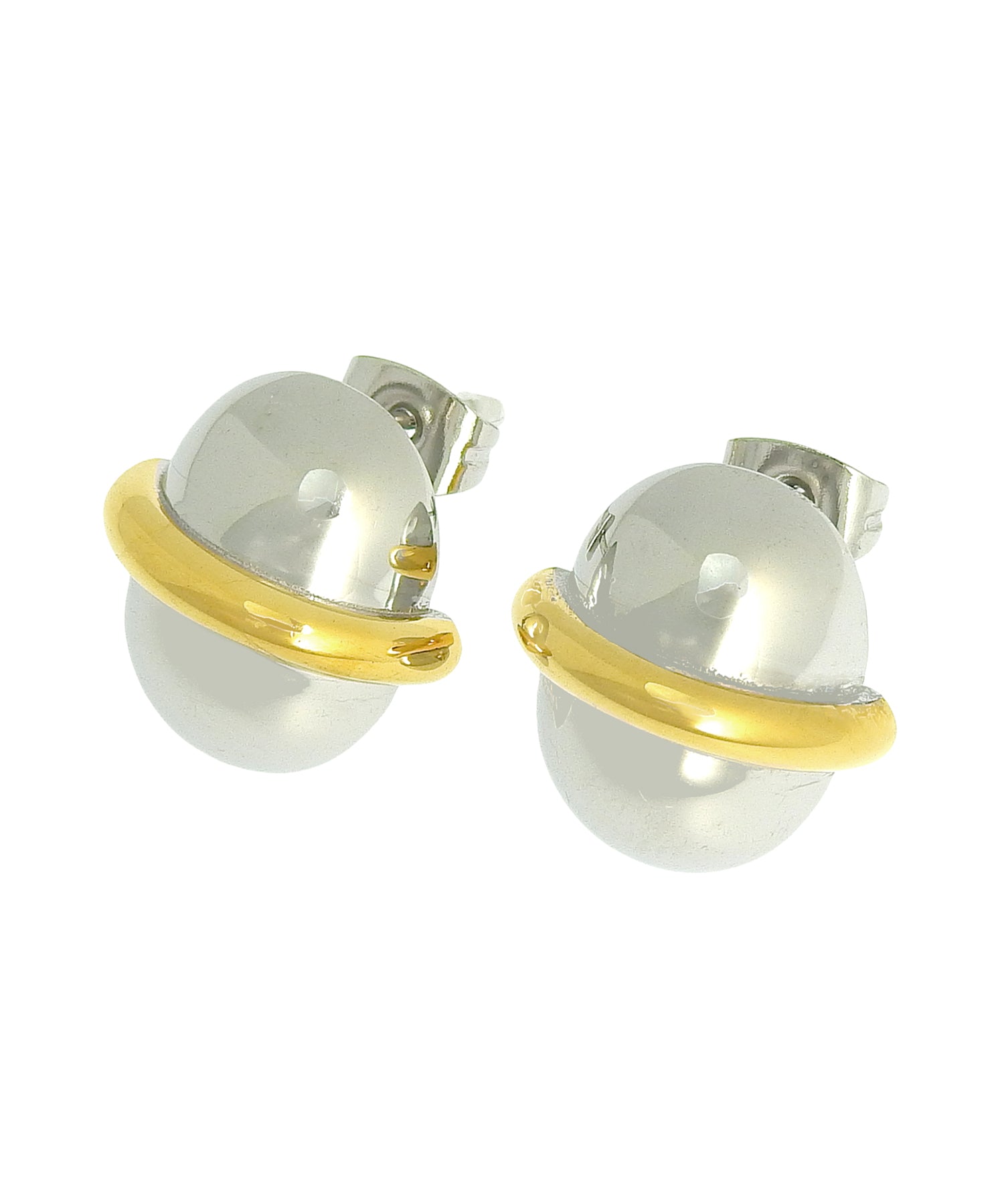 [ミックス]サターンオーバルピアス