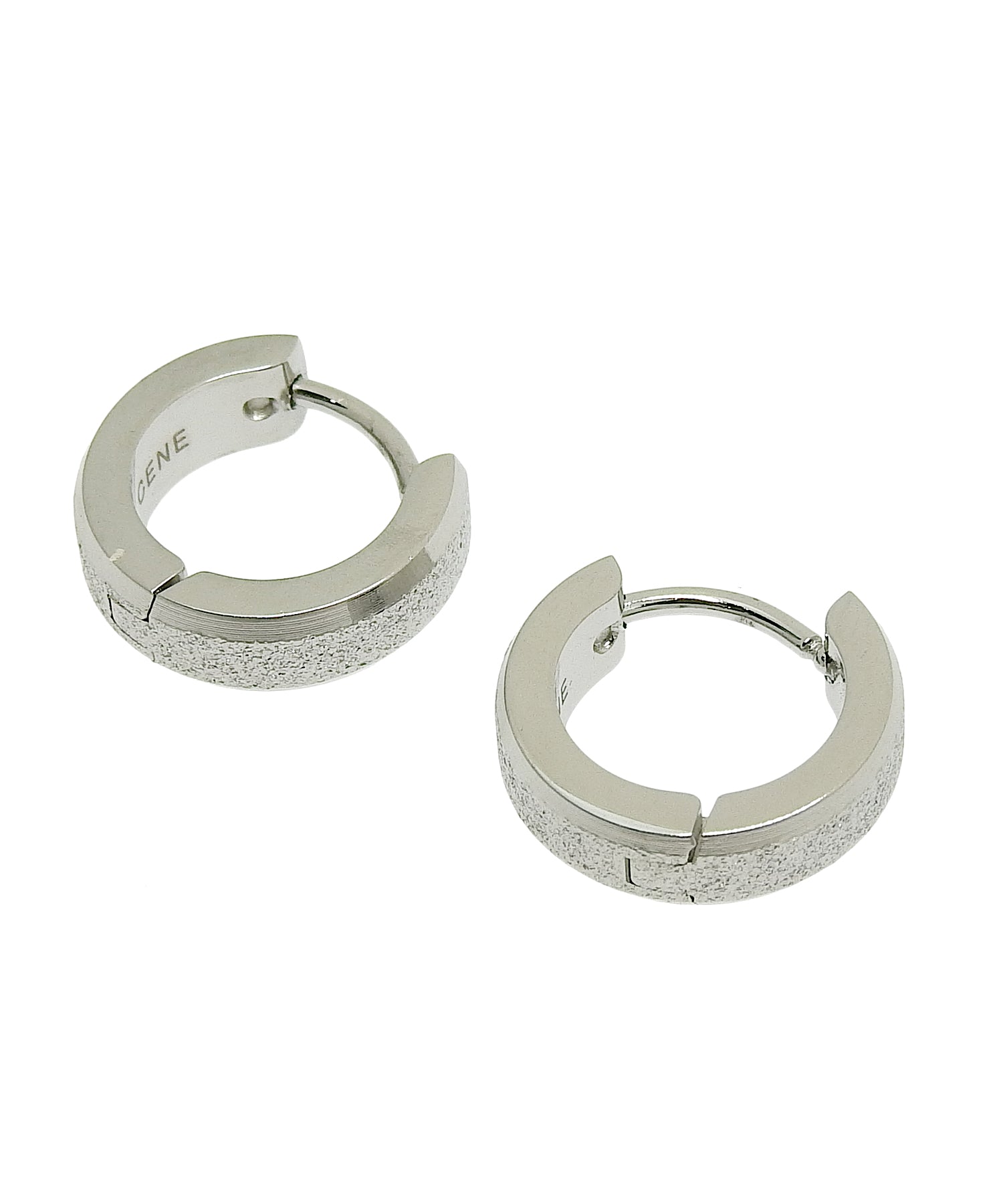 [シルバー]スターダストフープピアス