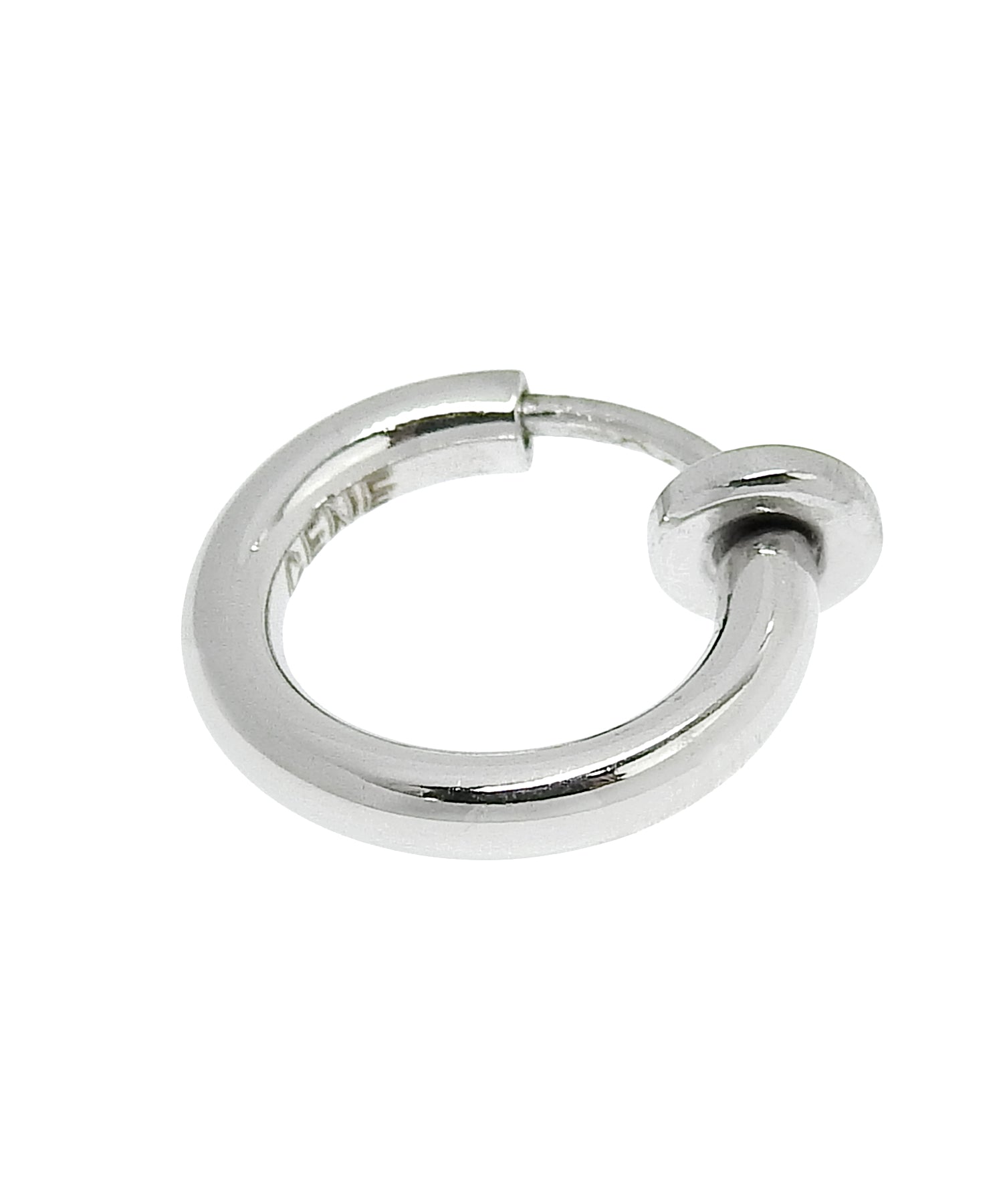 [シルバー]プレーンフープイヤリング 12mm