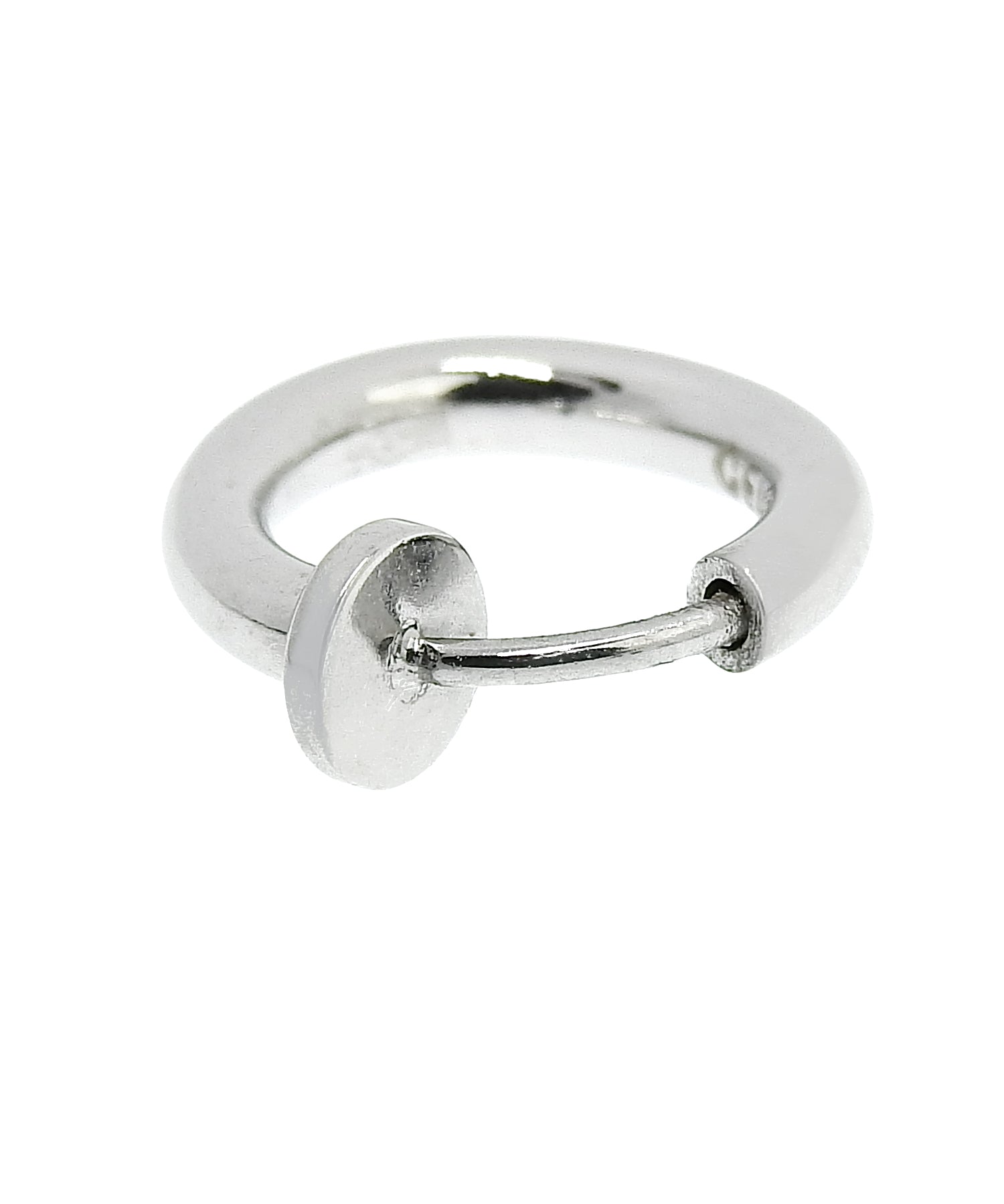 [シルバー]プレーンフープイヤリング 12mm