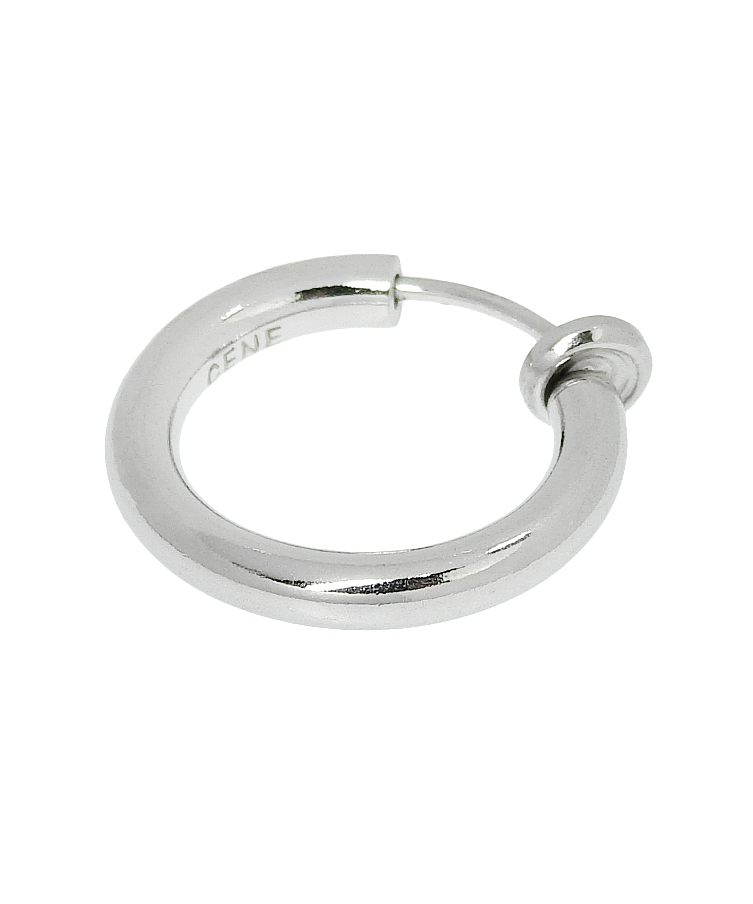 [シルバー]プレーンフープイヤリング 17mm