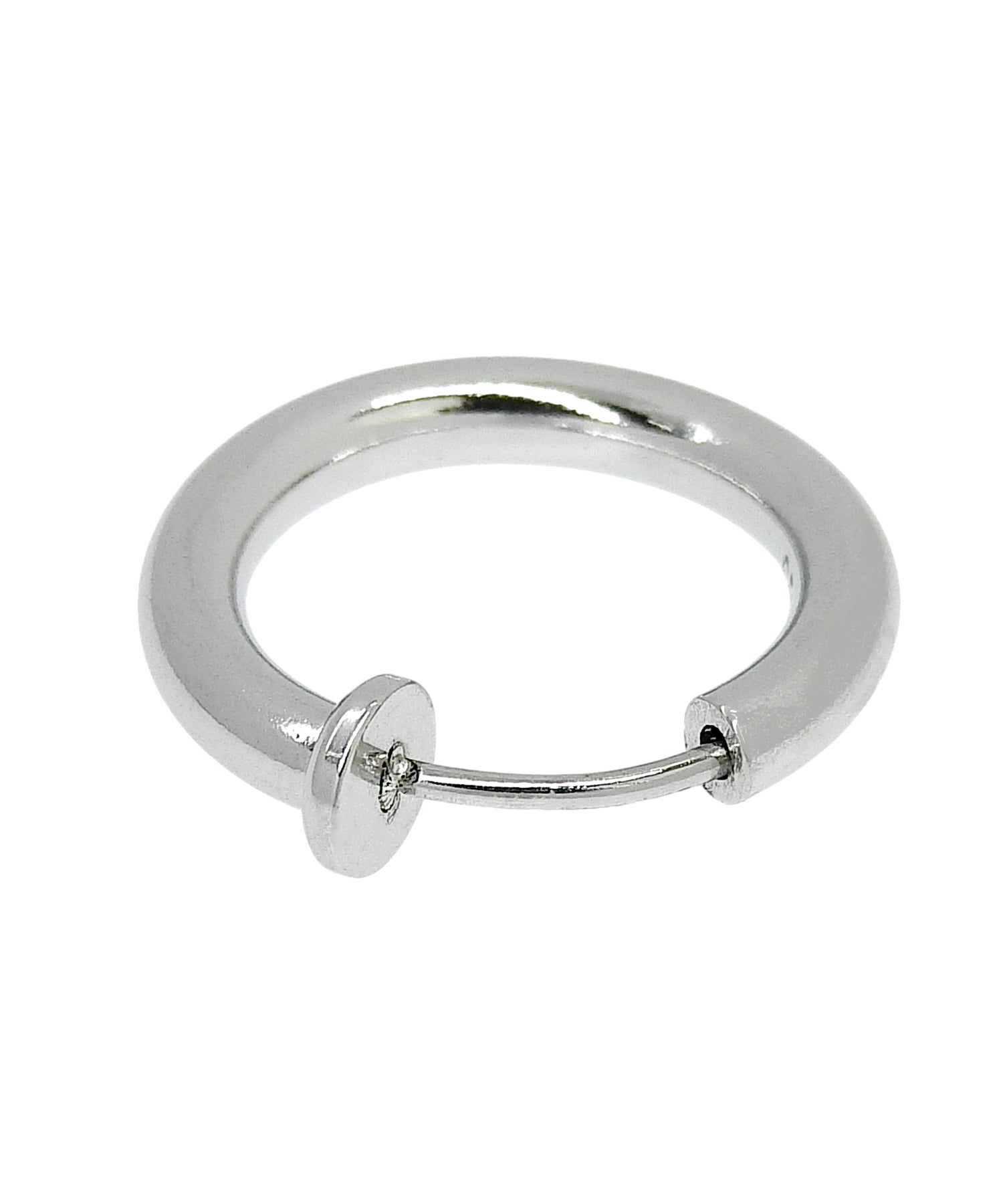 [シルバー]プレーンフープイヤリング 17mm