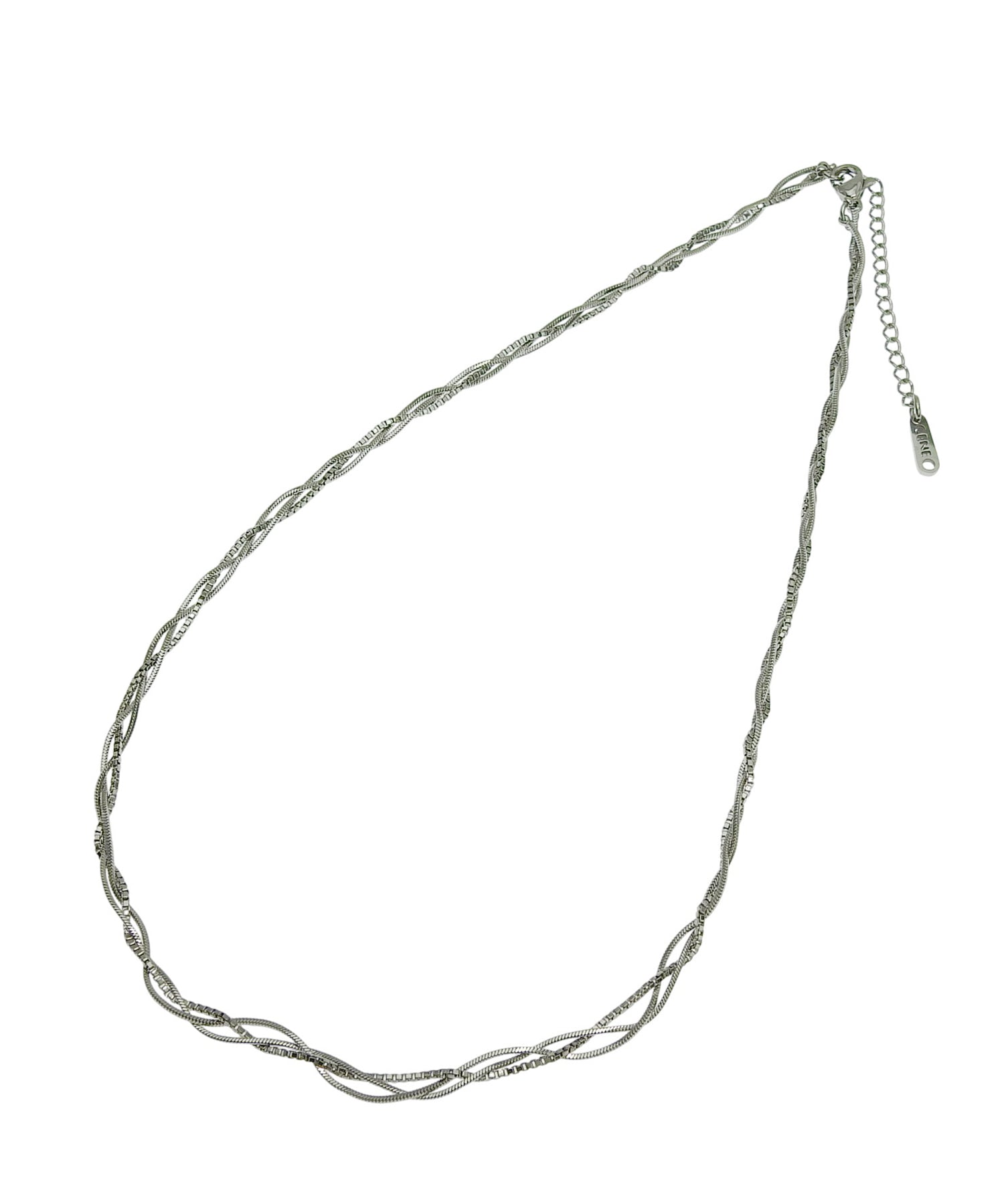 [シルバー]トリプルブレイドネックレス