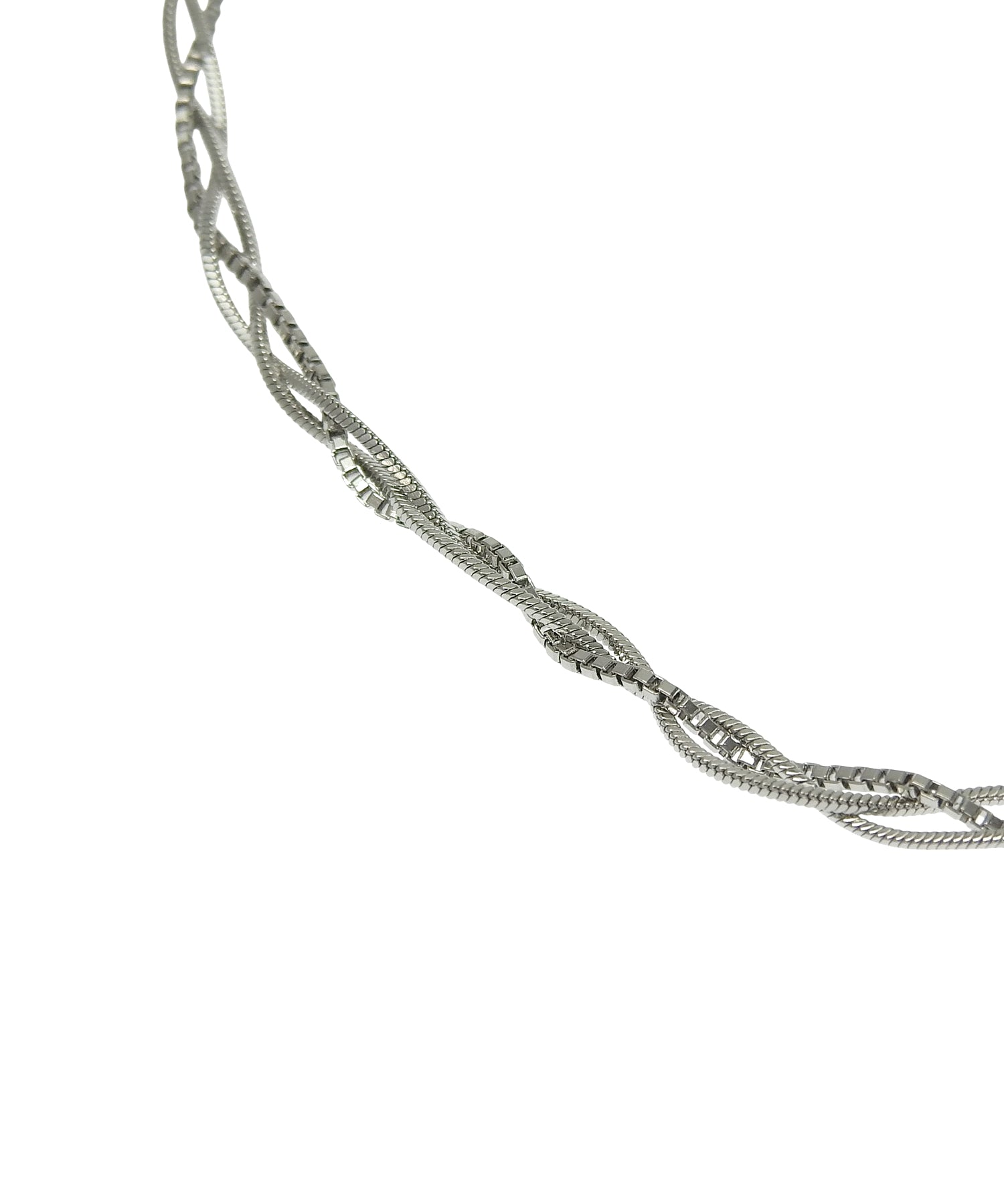 [シルバー]トリプルブレイドネックレス