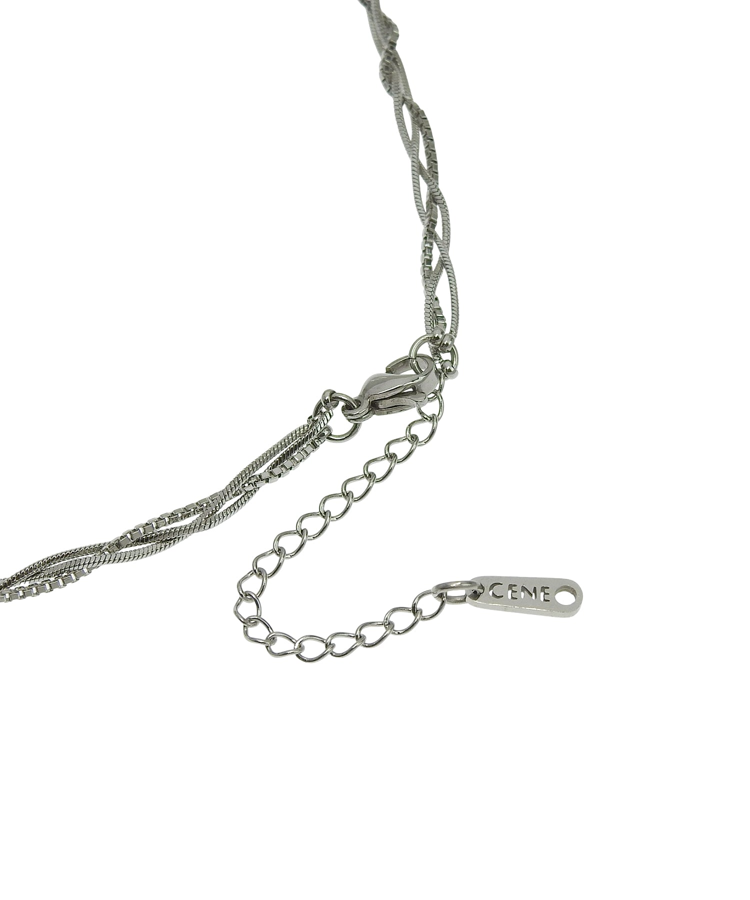 [シルバー]トリプルブレイドネックレス