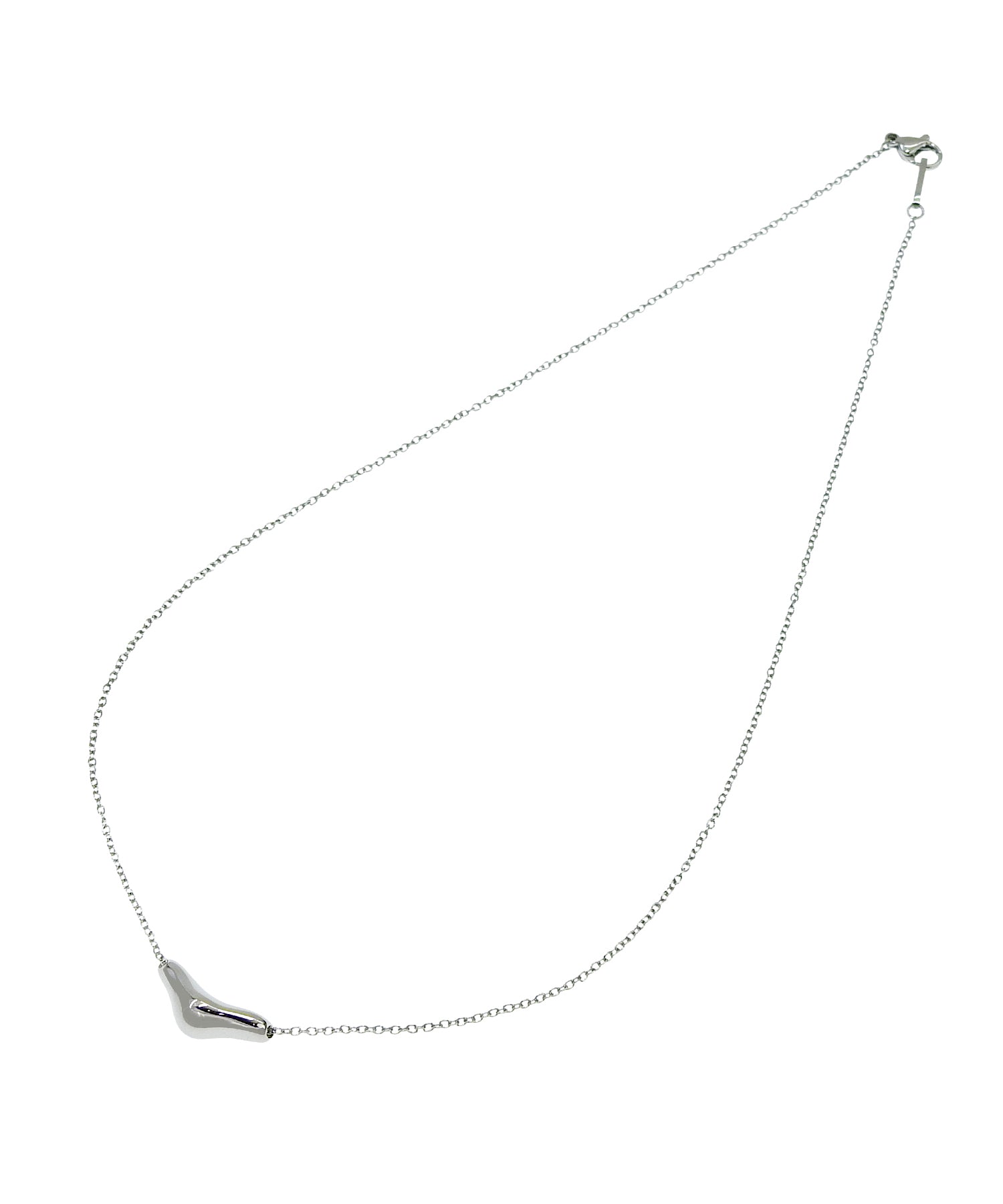 [シルバー]リキッドドロップネックレス