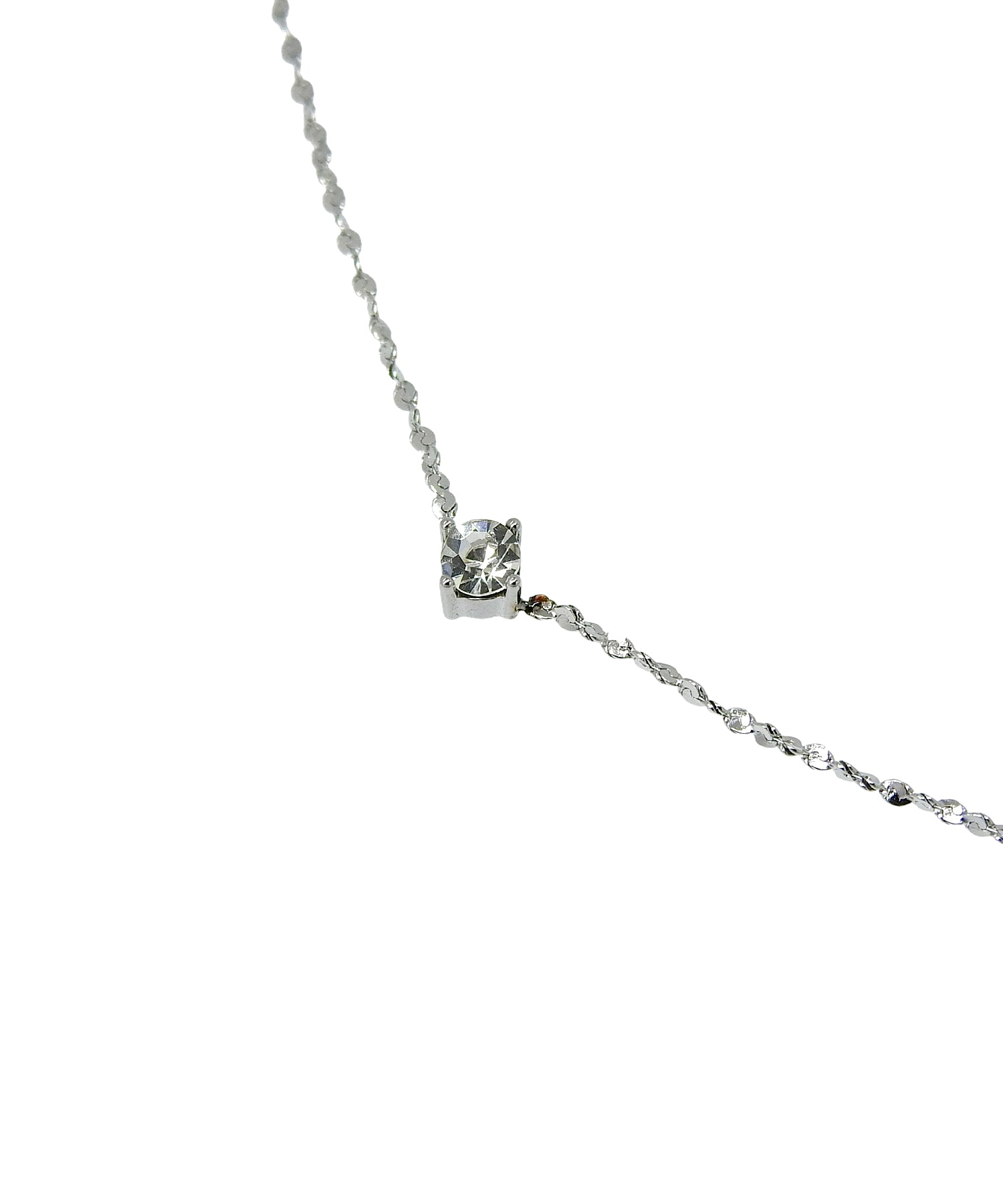 【予約販売(5月下旬発送予定)】[シルバー]ソロジルコニアチェーンネックレス