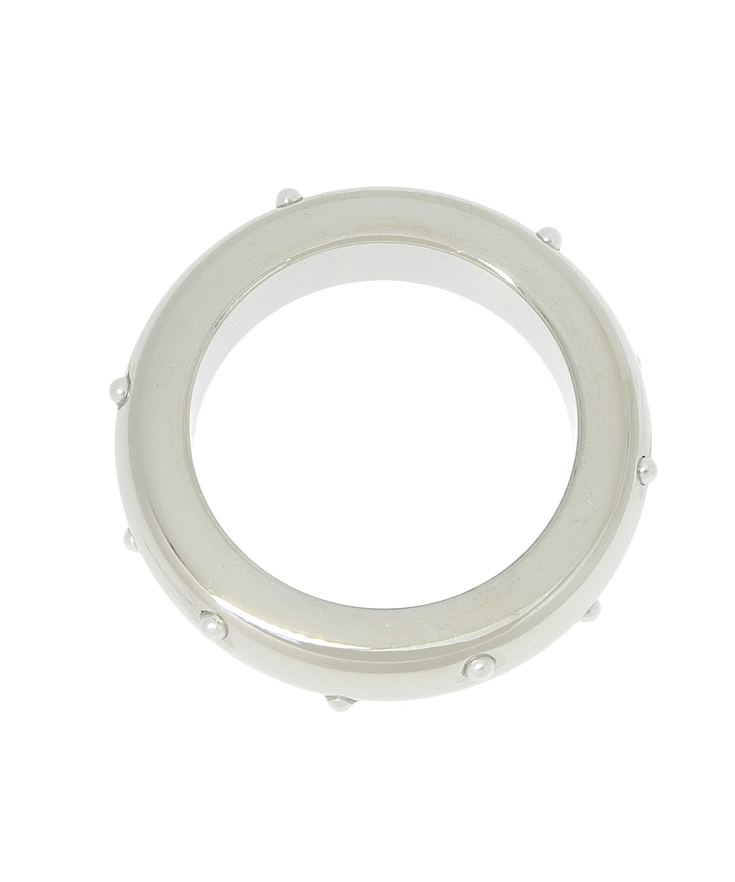 [シルバー]ドットパールリング