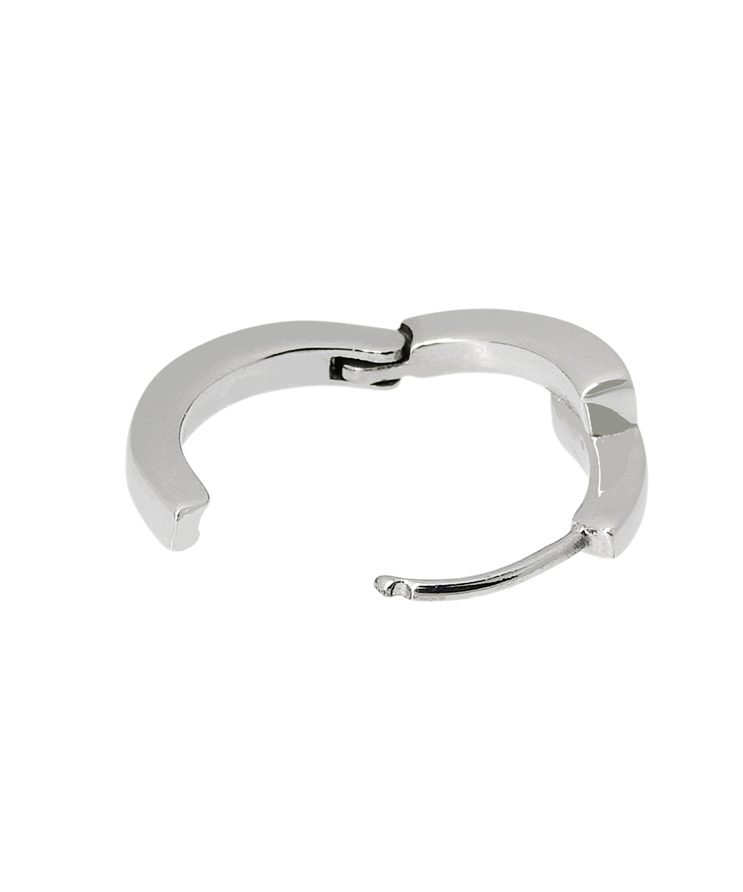 [シルバー]レイヤーフープピアス