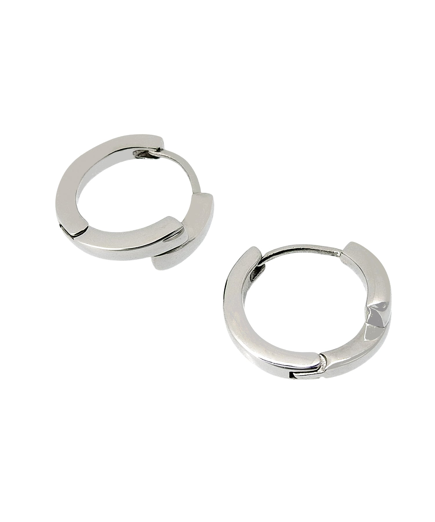 [シルバー]レイヤーフープピアス
