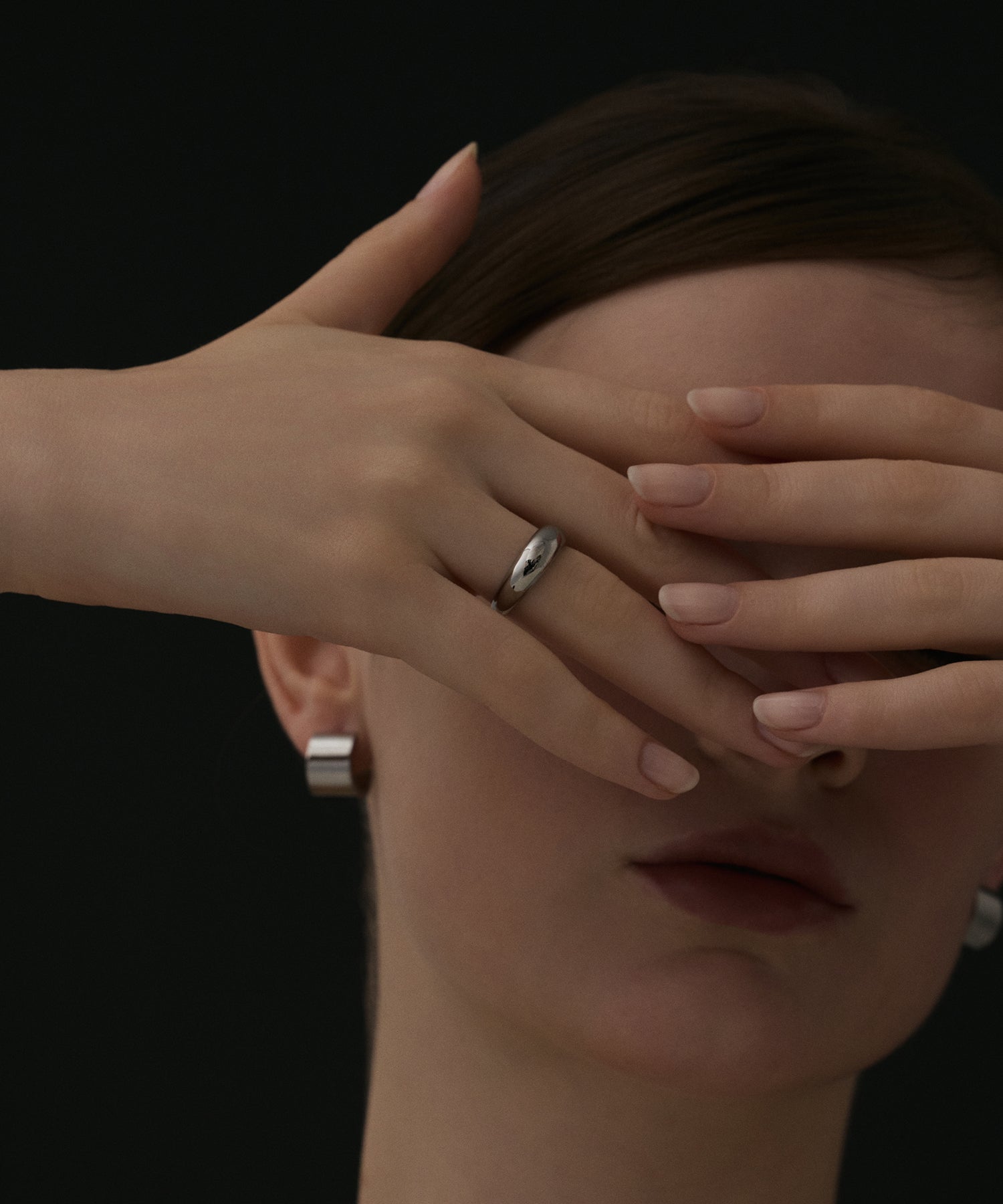 [Silver] Cylinder Earrings