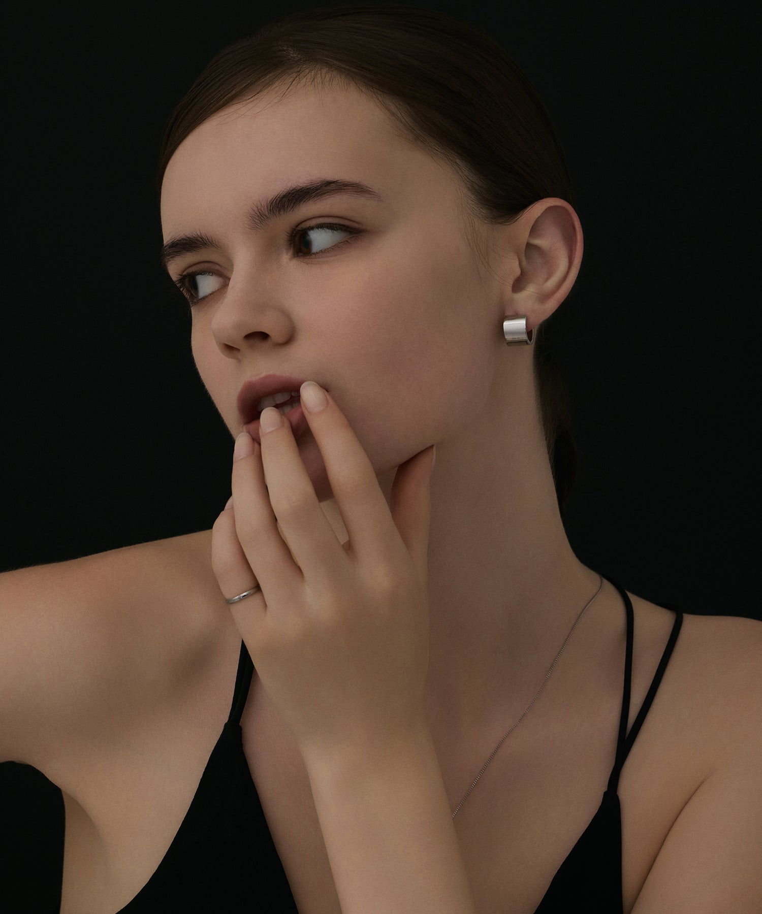 [Silver] Cylinder Earrings