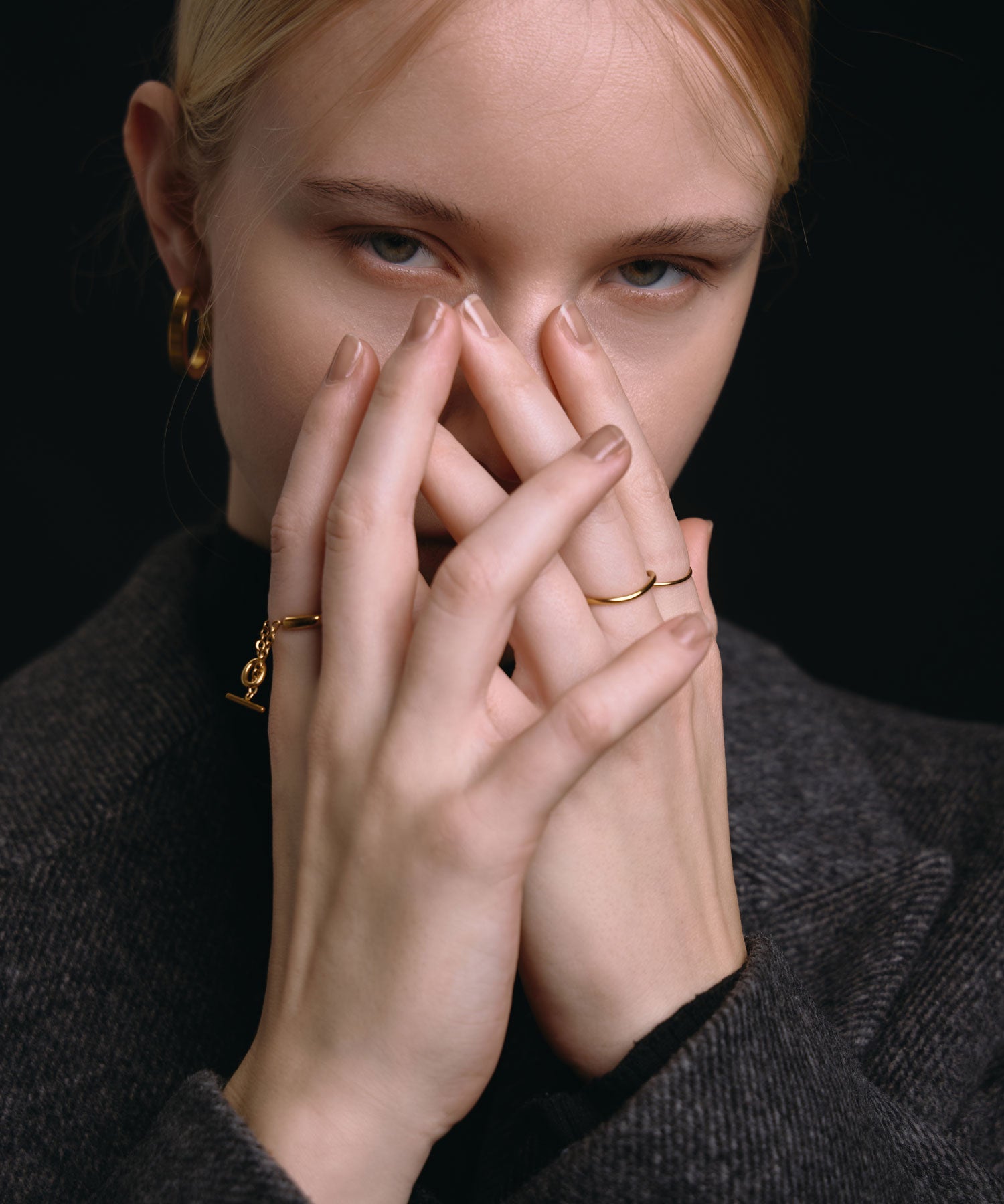 [ゴールド]ダブルフープリング