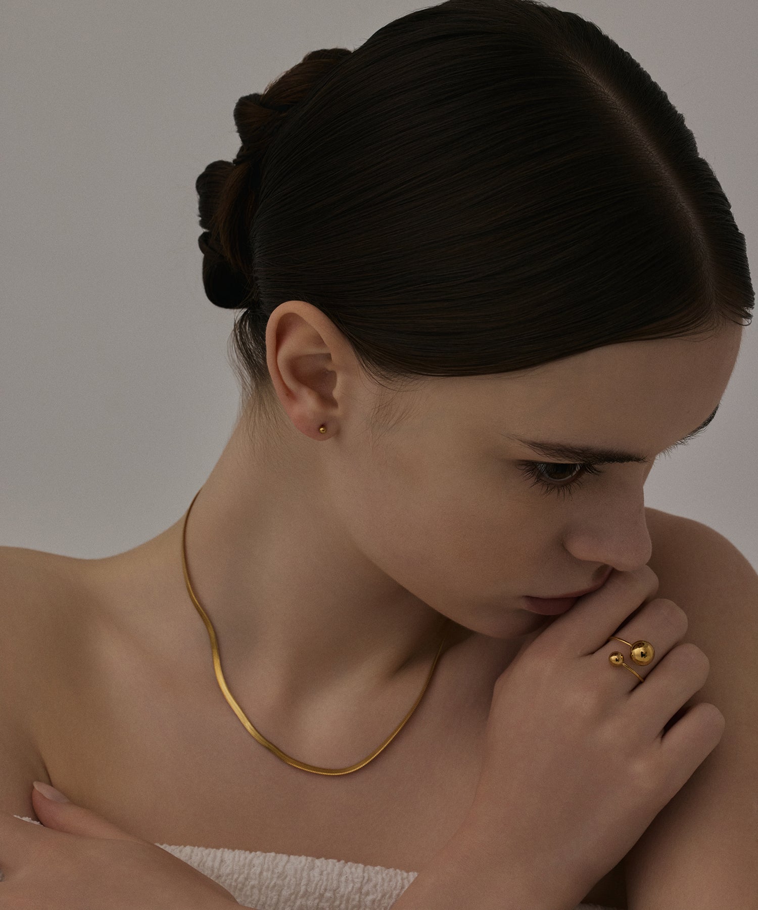 [ゴールド]ダブルボールリング