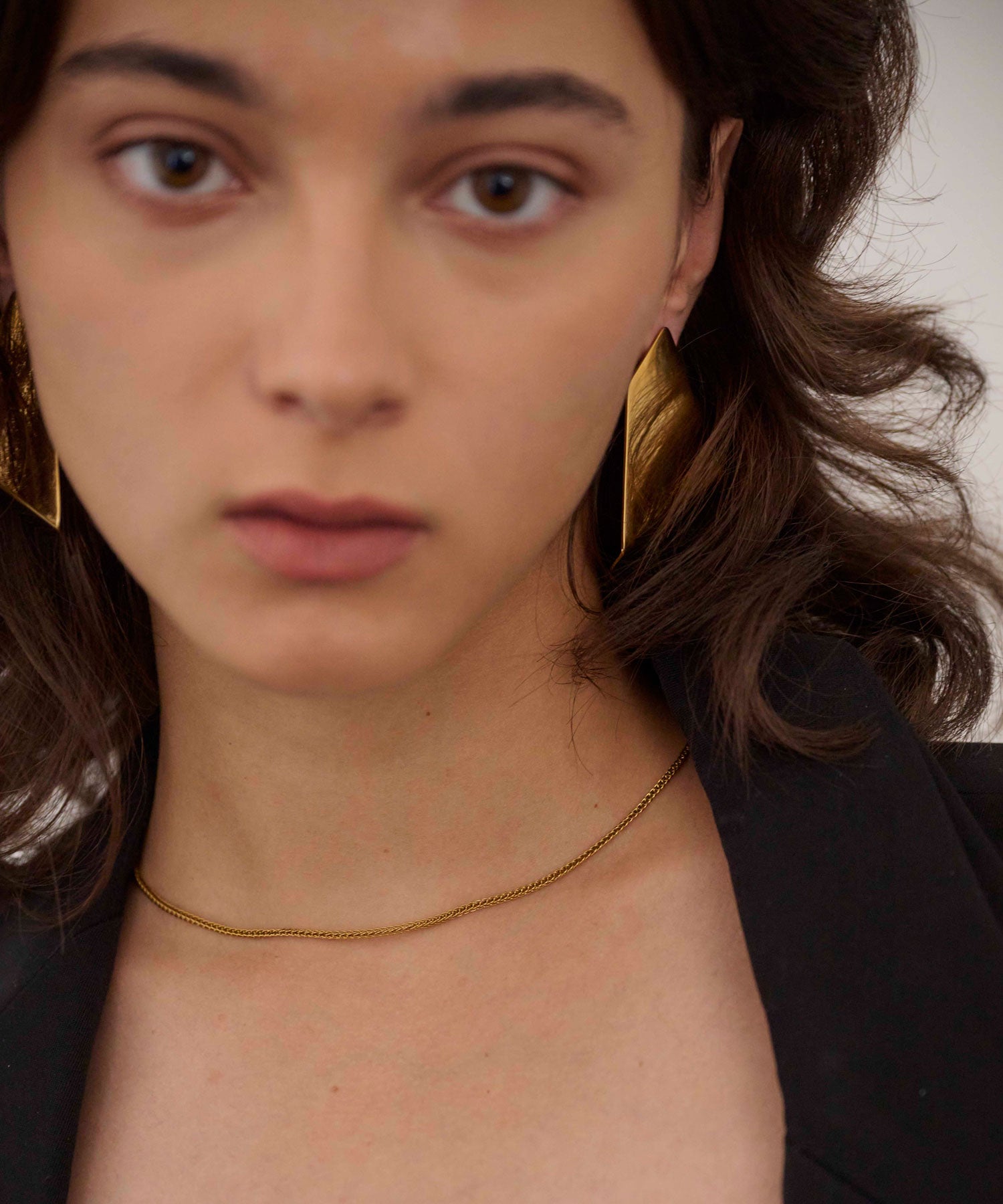 [ゴールド]ジオスパークプレートピアス