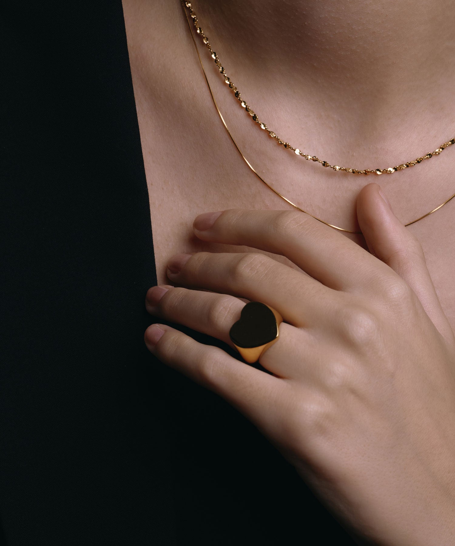 【予約販売(4月下旬発送予定)】[ゴールド]ルミナレイヤーネックレス