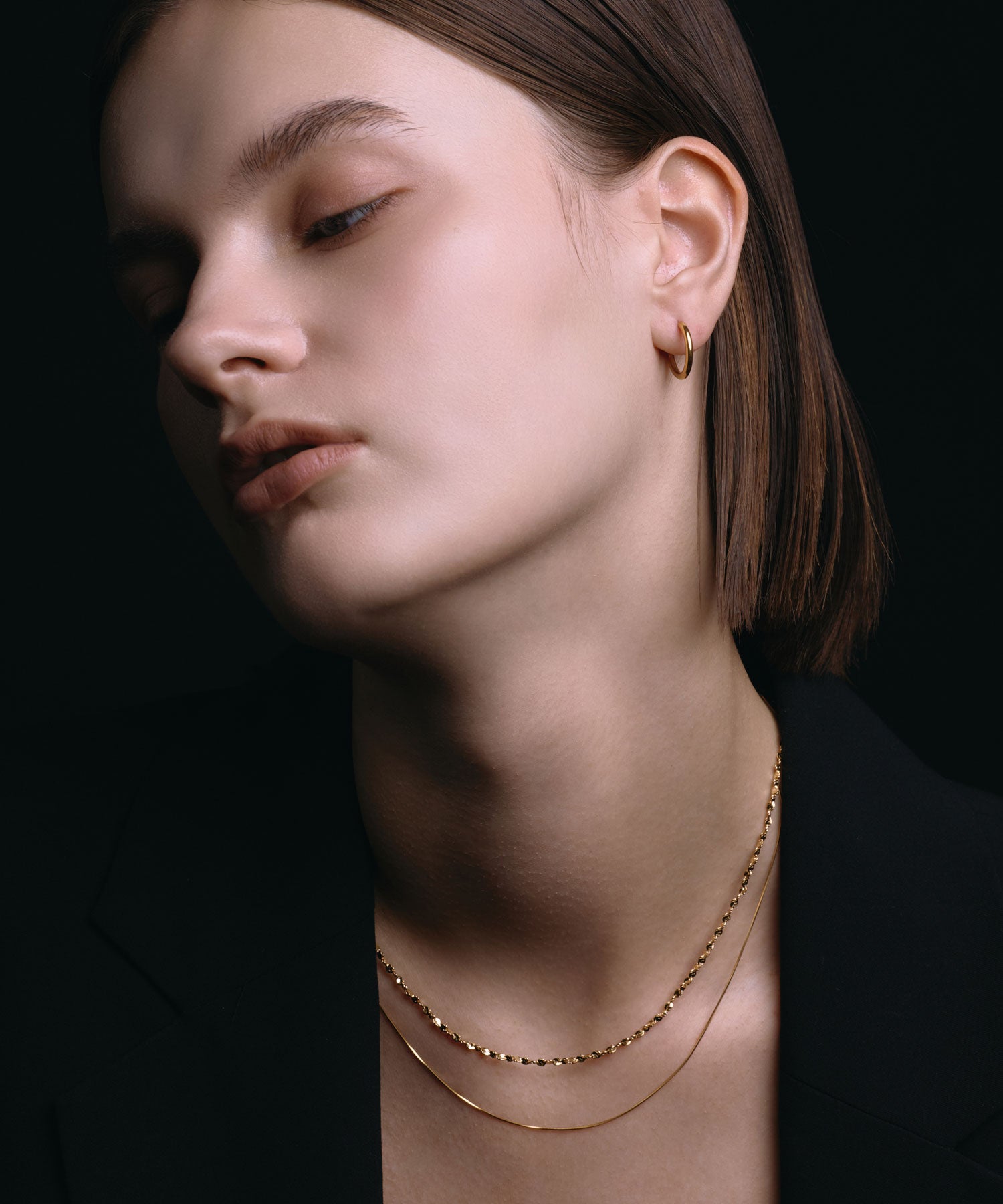 【予約販売(4月下旬発送予定)】[ゴールド]ルミナレイヤーネックレス