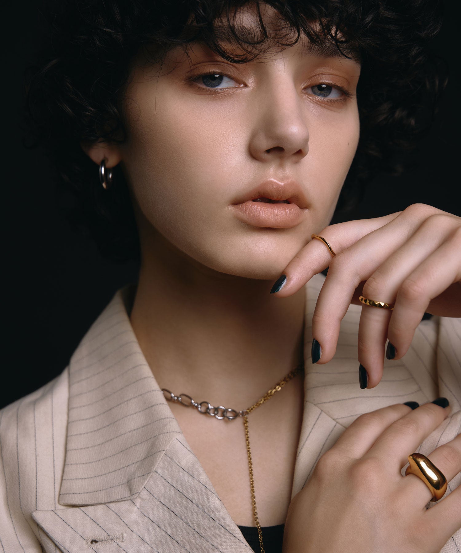 [ミックス]グラビティチェーンネックレス