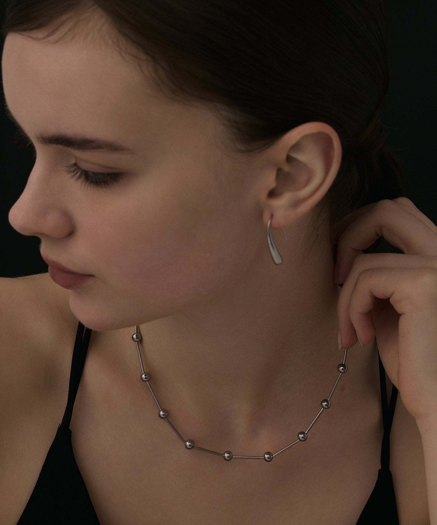 シルバー]アイシクルピアス