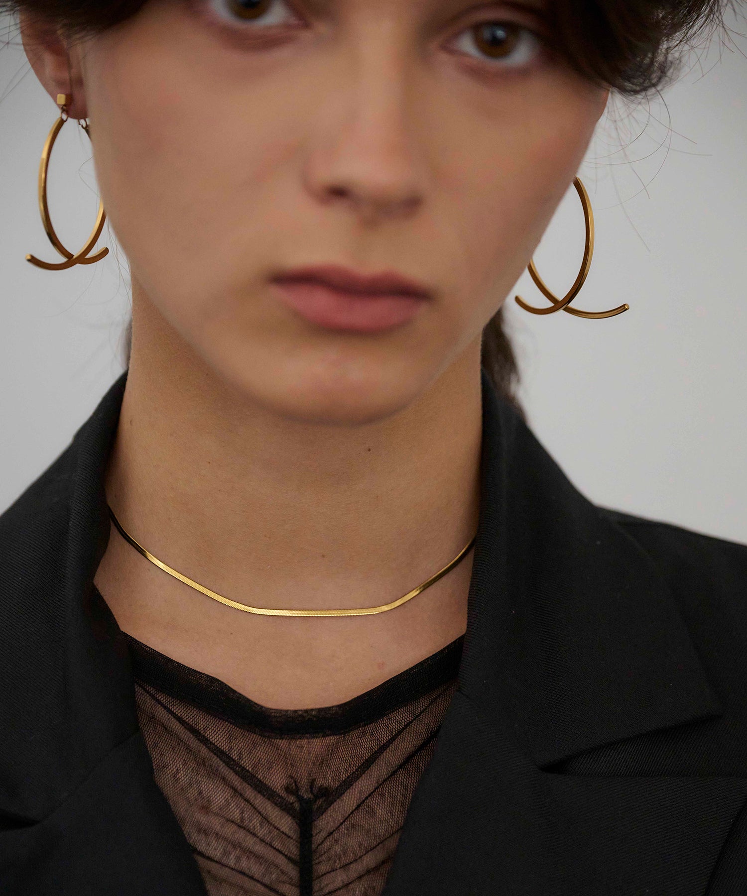 [ゴールド]ルナドロップピアス