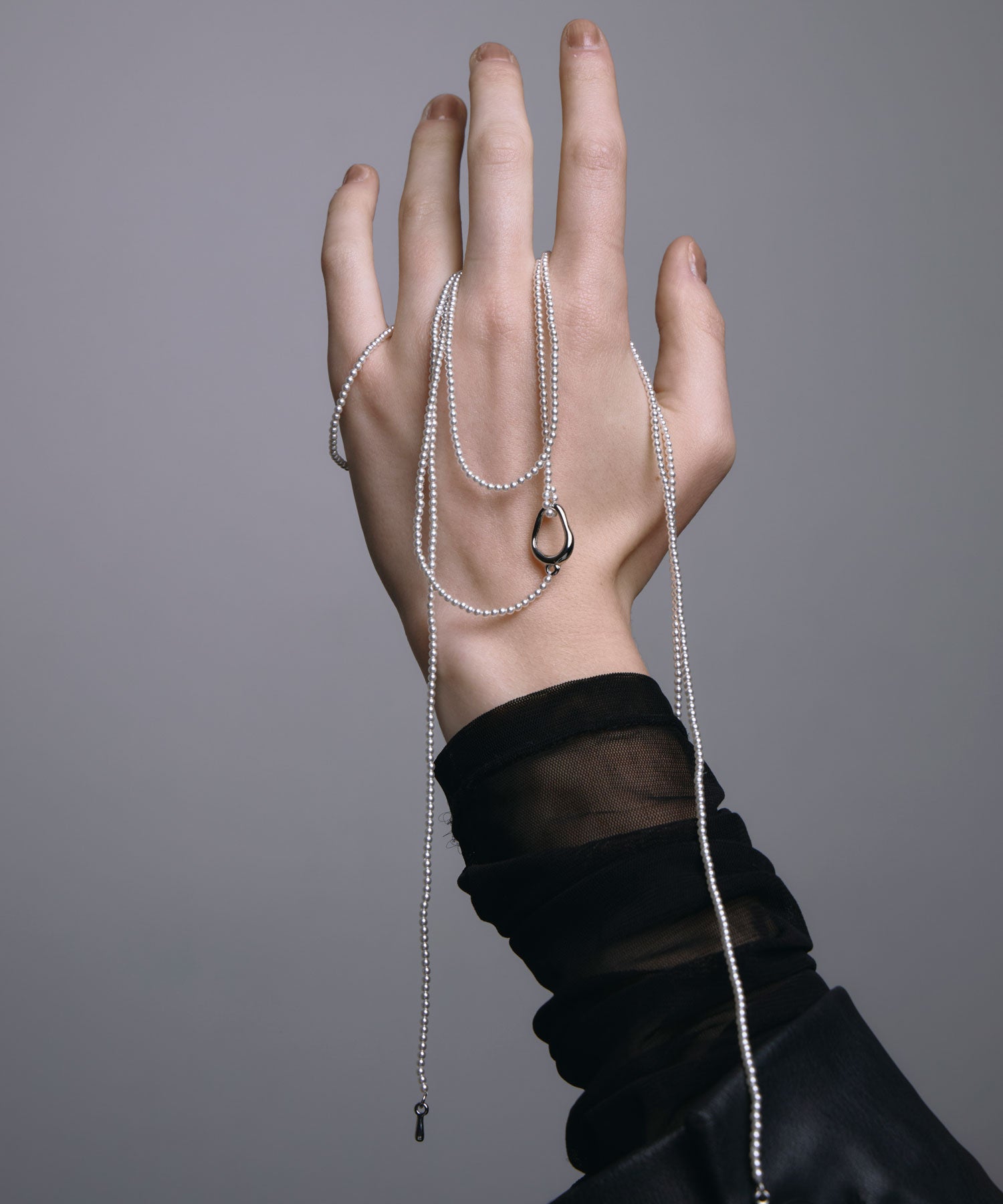 [ゴールド]マルチウェイロングパールチョーカー