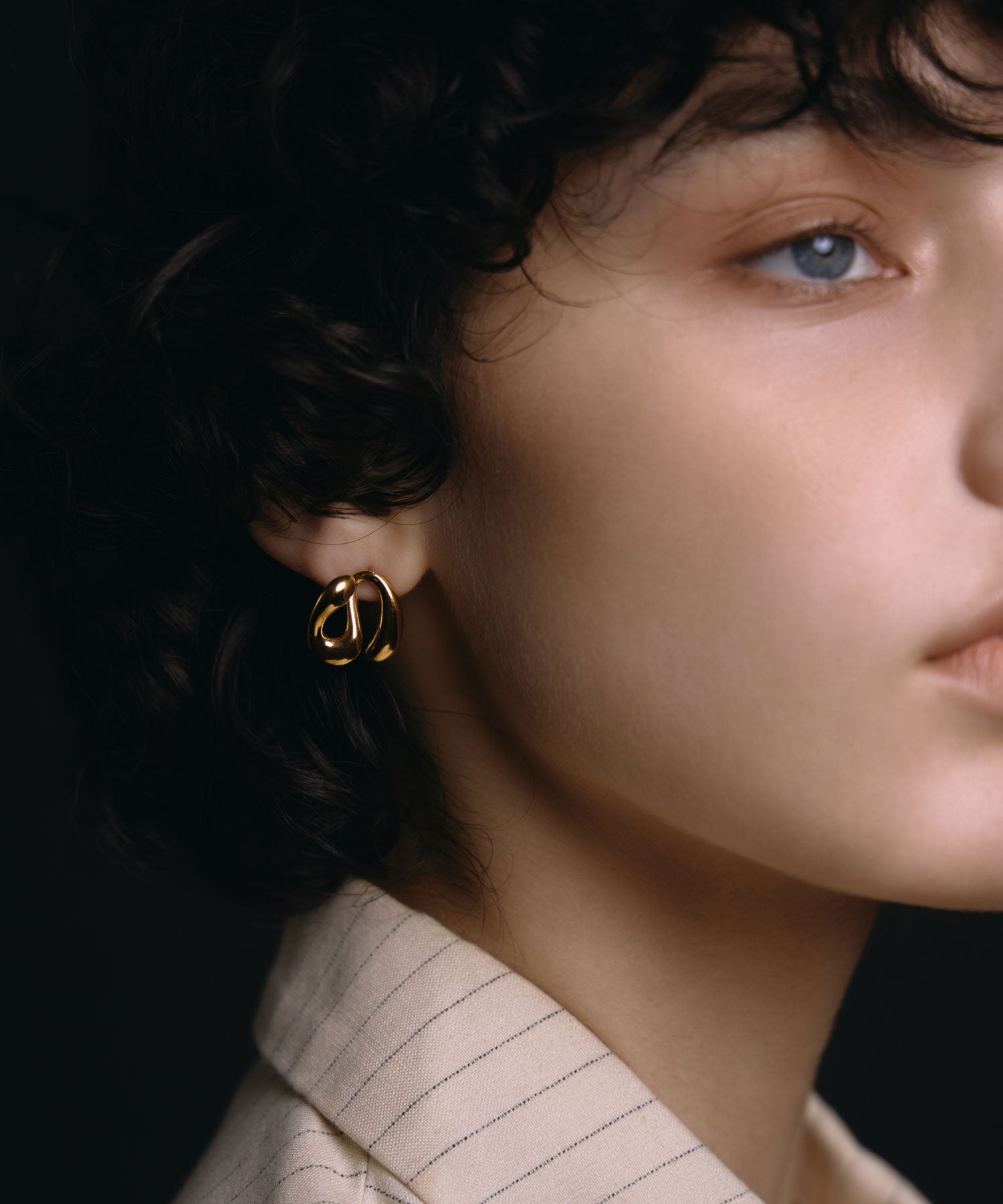 [ゴールド]ニュアンスラインピアス