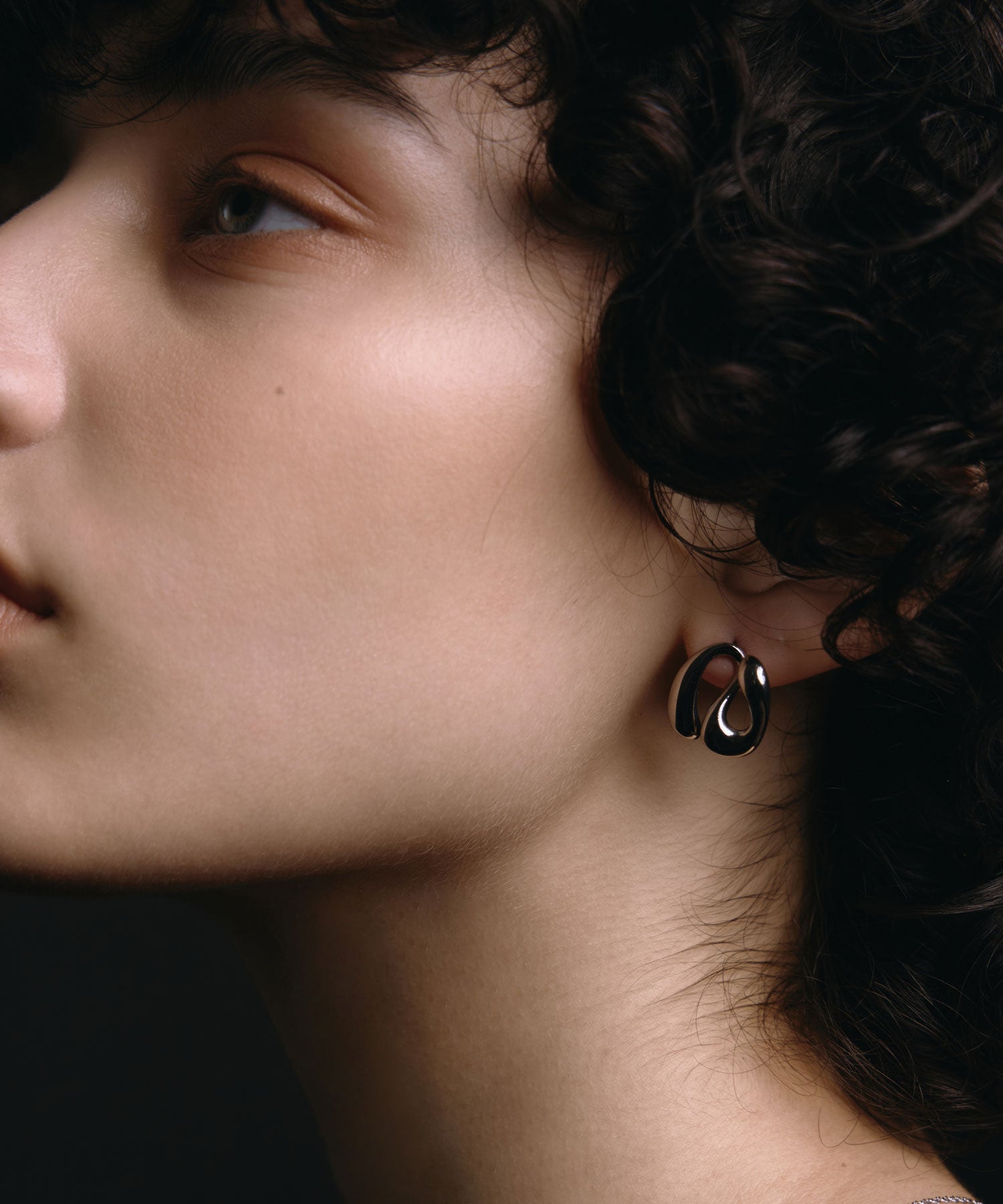 シルバー　ニュアンスラインピアス　金属アレルギー対応　サージカルステンレス　CENE　セネ