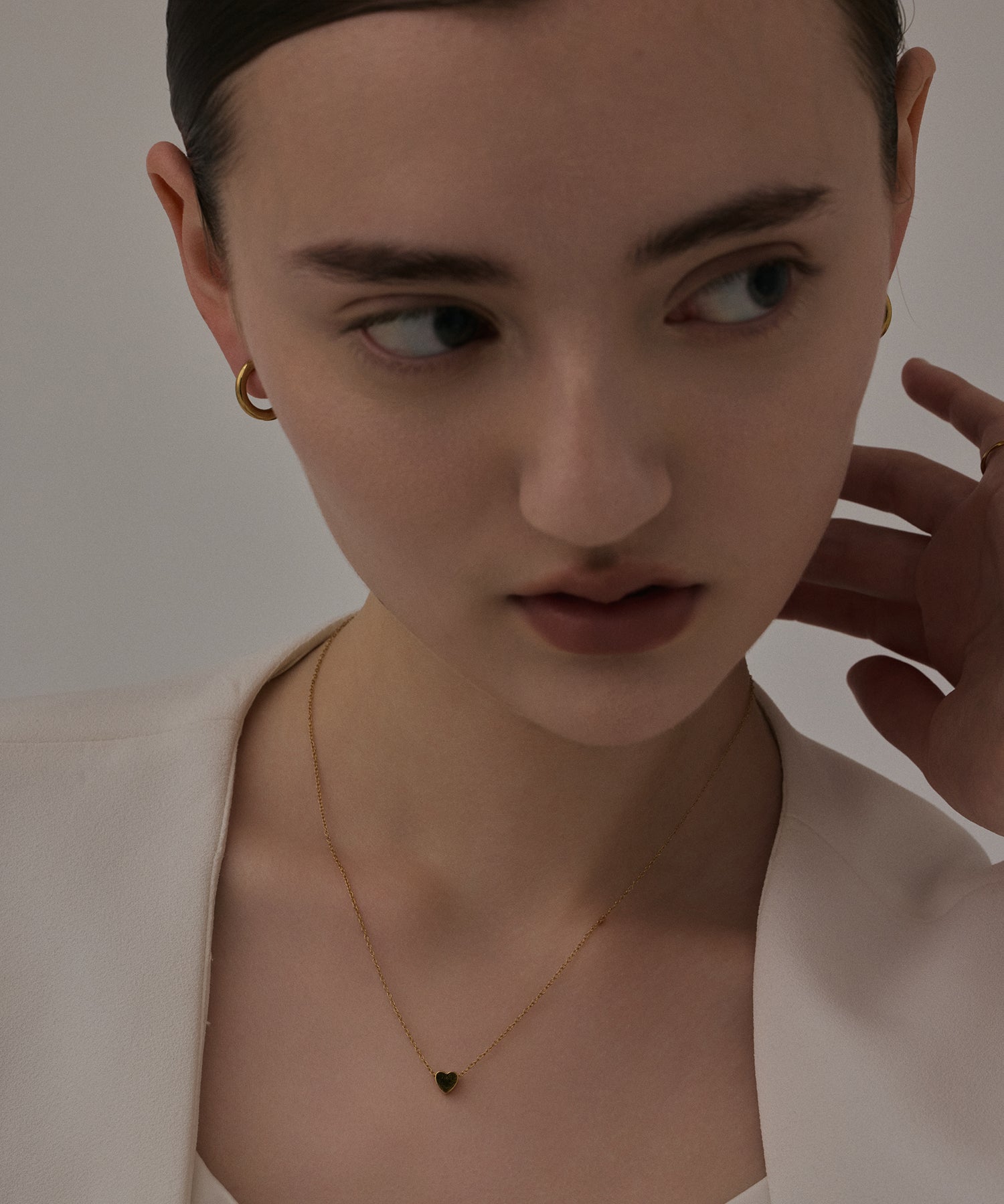 [黄金]单键环耳环（medium）