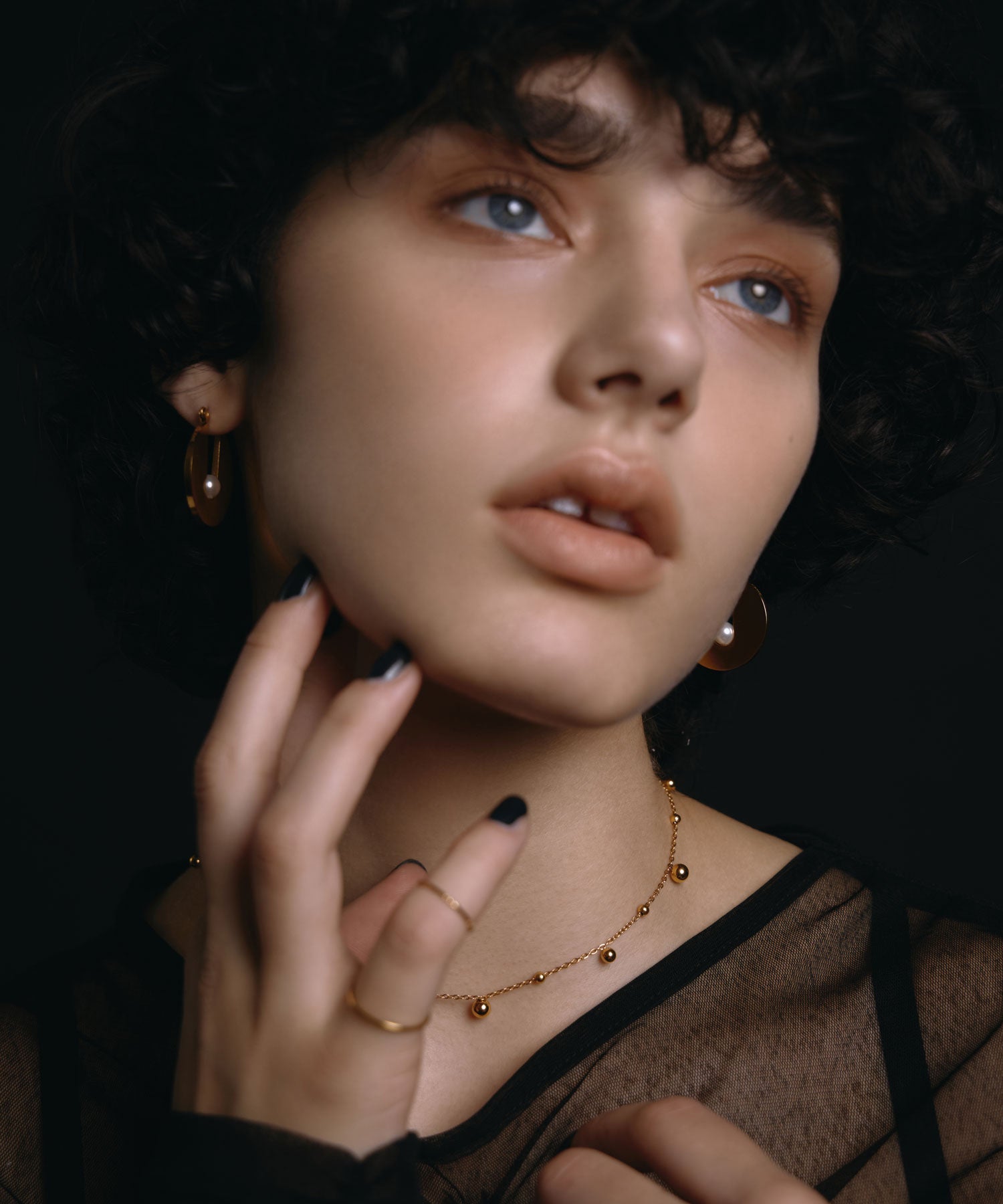 オービットフレームピアス　ゴールド　金属アレルギー対応　サージカルステンレス