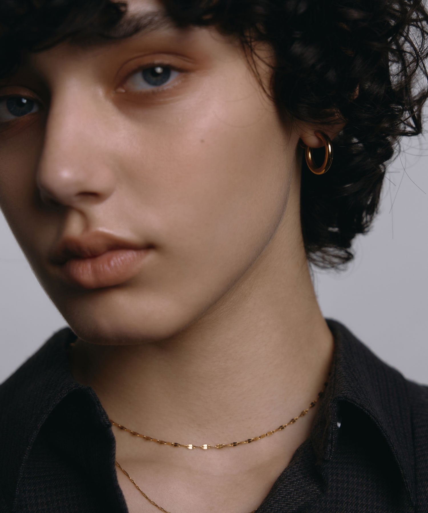 [ゴールド]ペタルチェーンネックレス