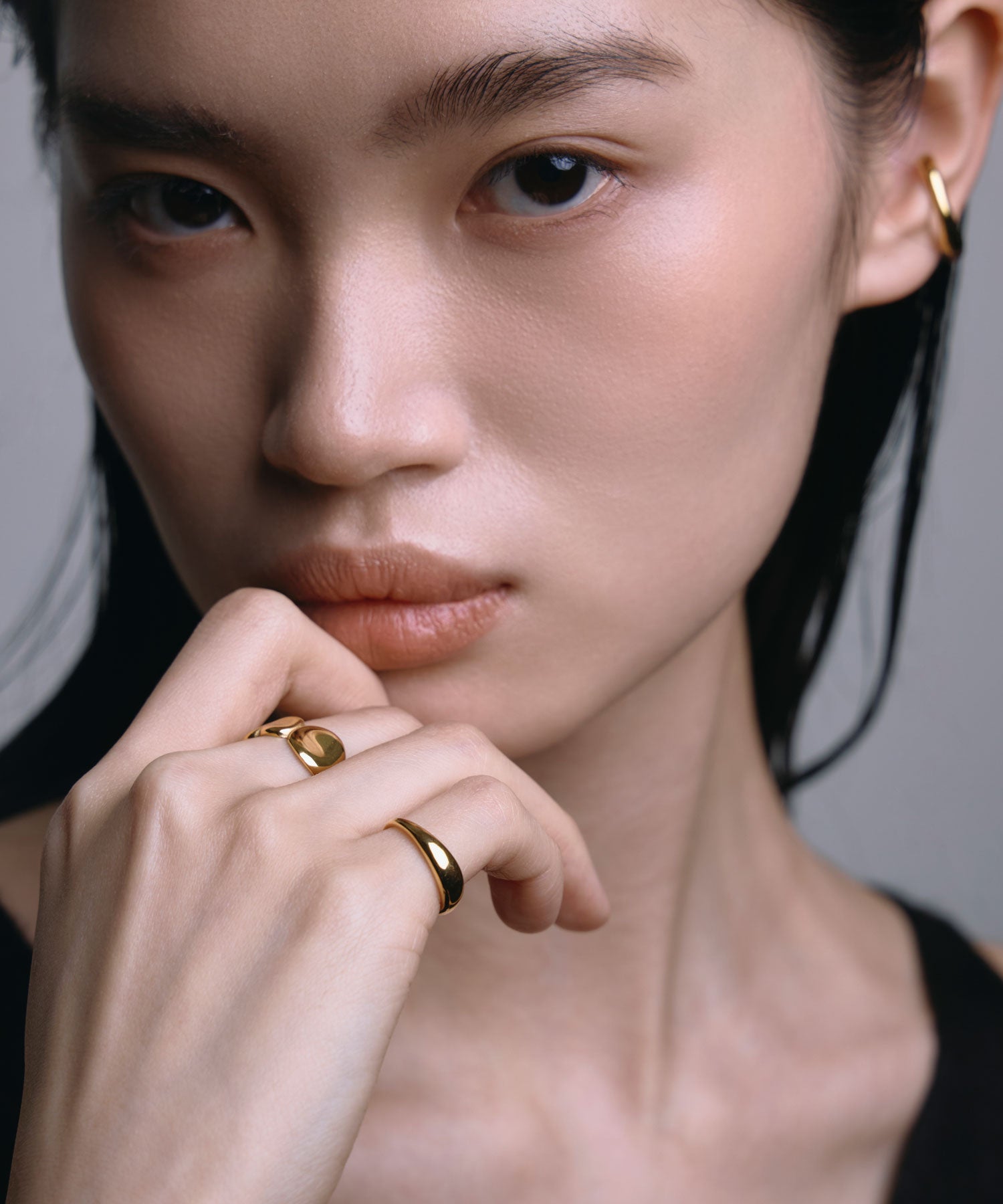 [金色] Plump 粉紅指環