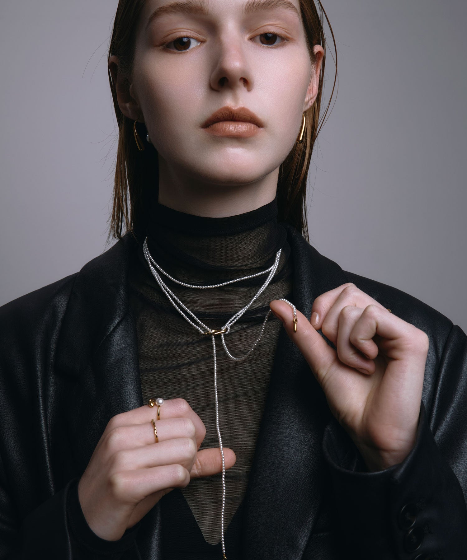 [Gold] Point Pearl Ring