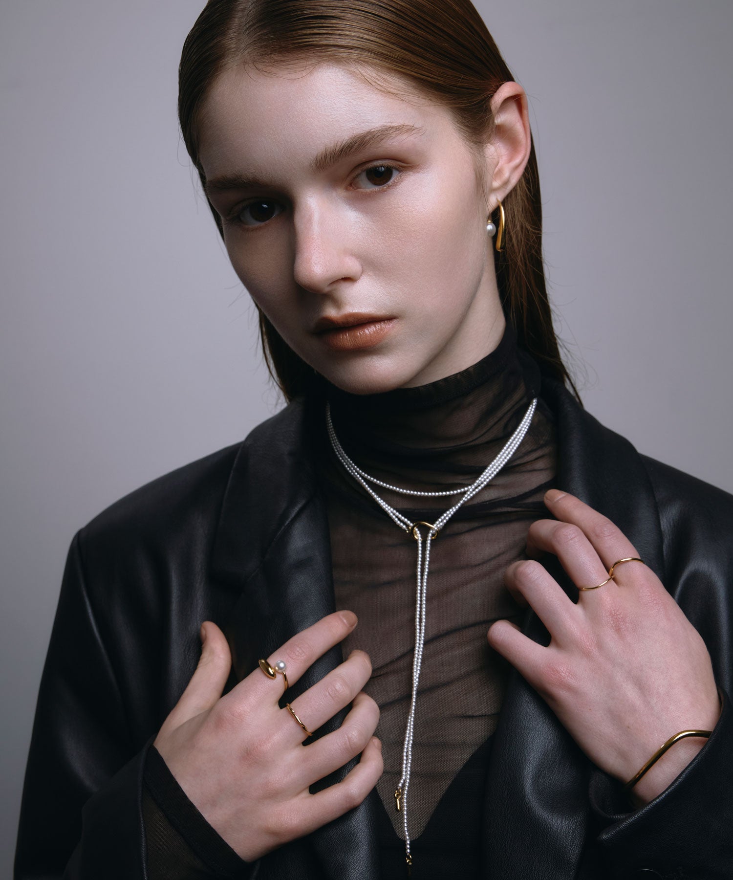 [Gold] Point Pearl Ring