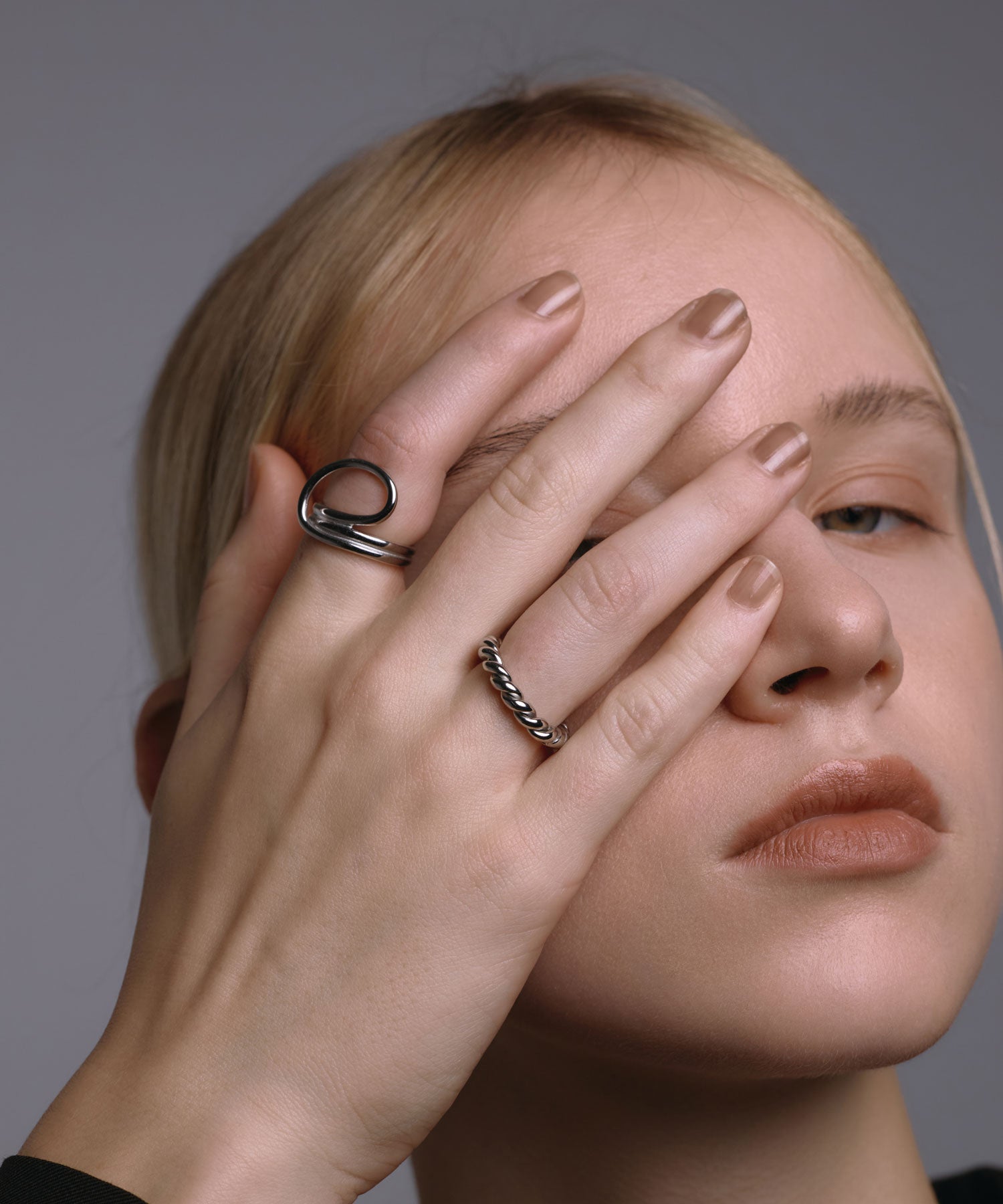 シルバー]ハンギングフープリング